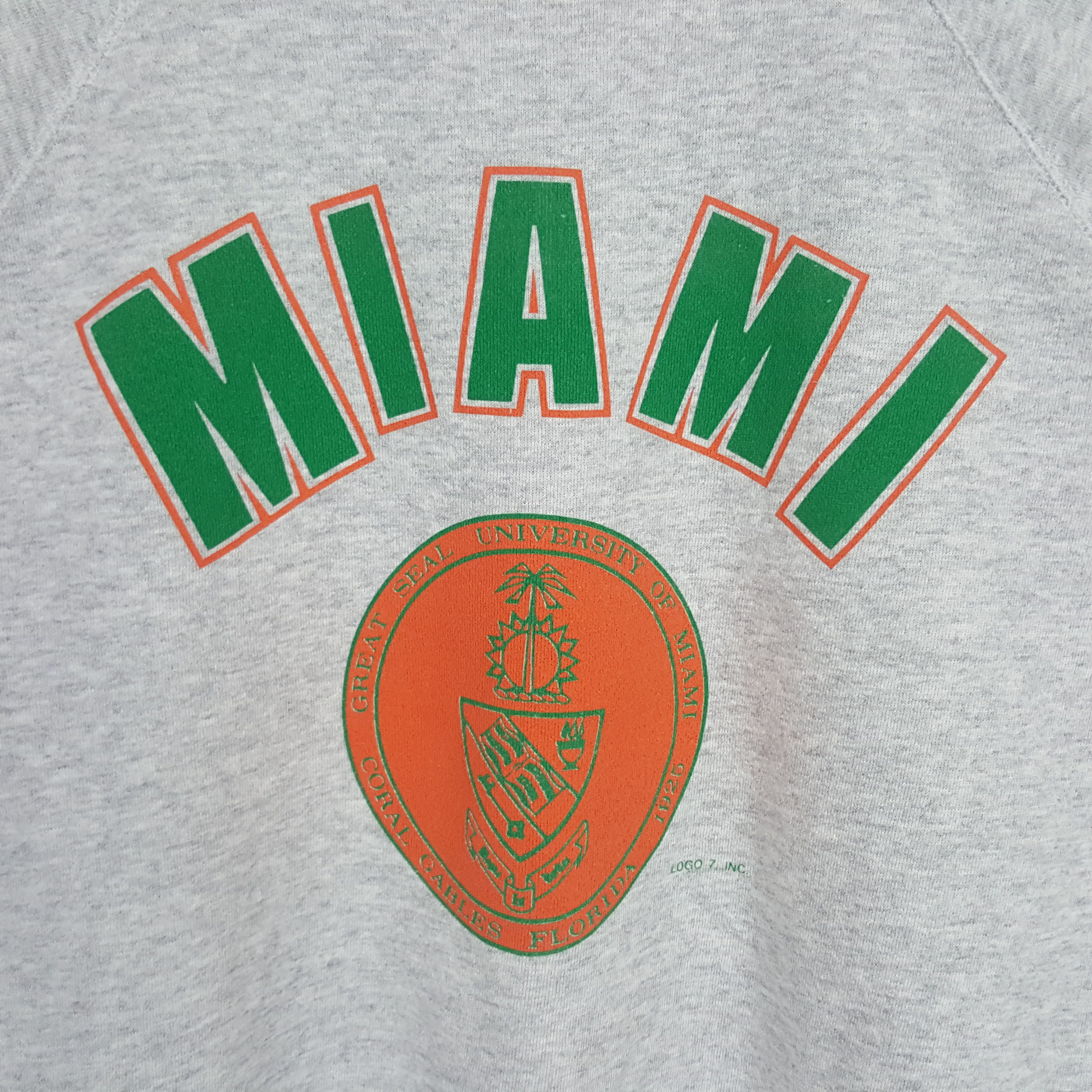 Vintage Vintage University of MIAMI Center Design Sweatshirts Size US XL / EU 56 / 4 - 2 Thumbnail