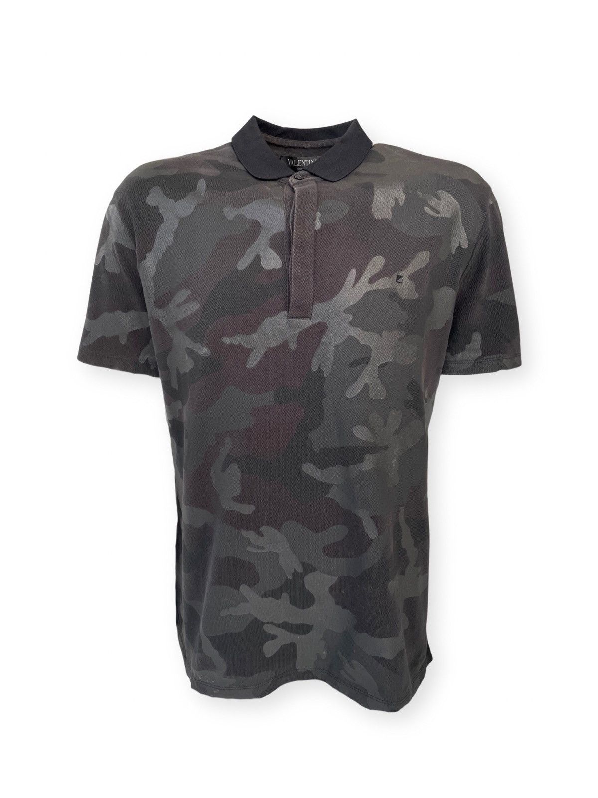 Valentino Valentino Camo Print Provocateur Polo Shirt Size US XL / EU 56 / 4 - 4 Thumbnail