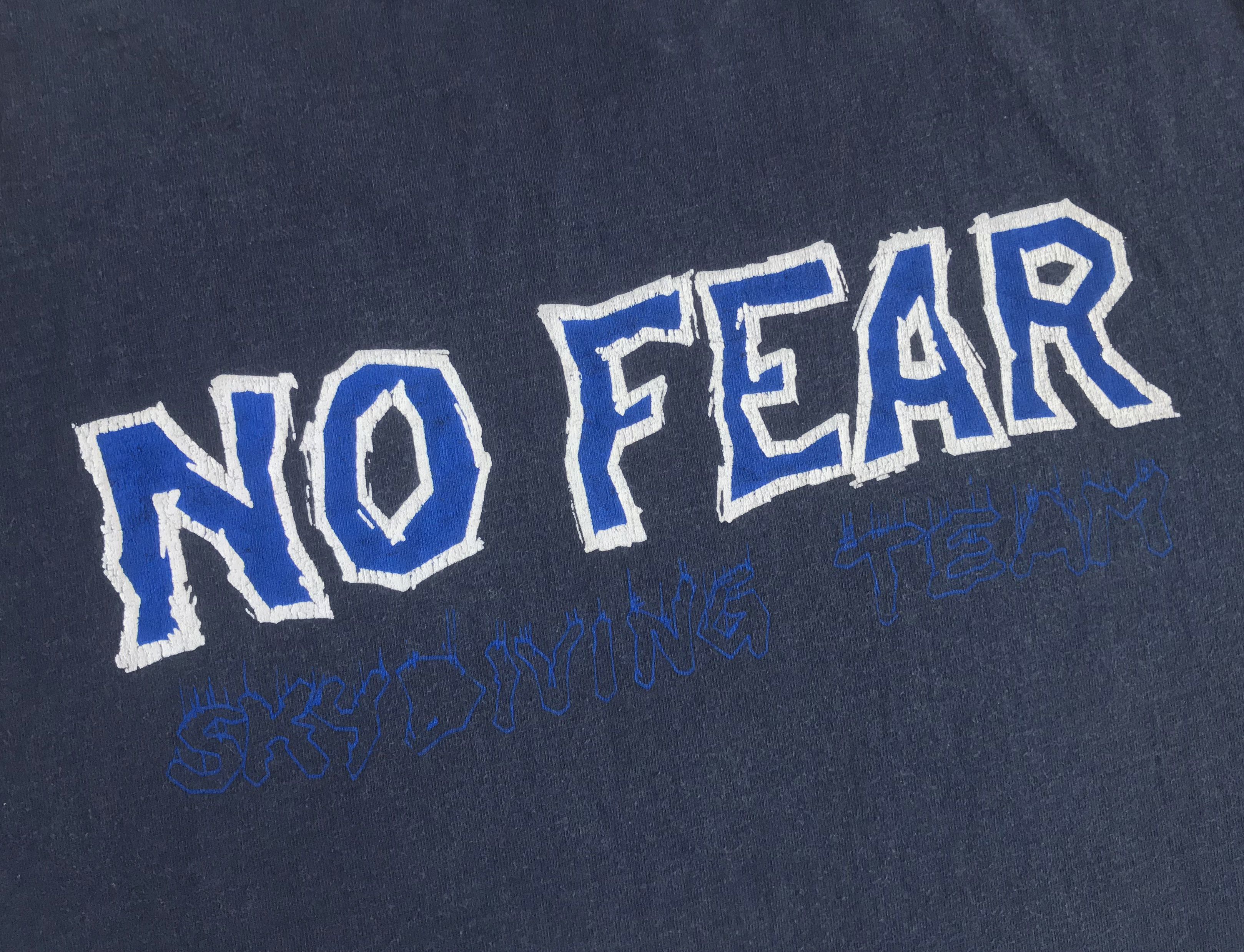 No Fear Vintage 90s NO FEAR Skydiving Team T Shirt Faded Tee Large Size US L / EU 52-54 / 3 - 6 Thumbnail