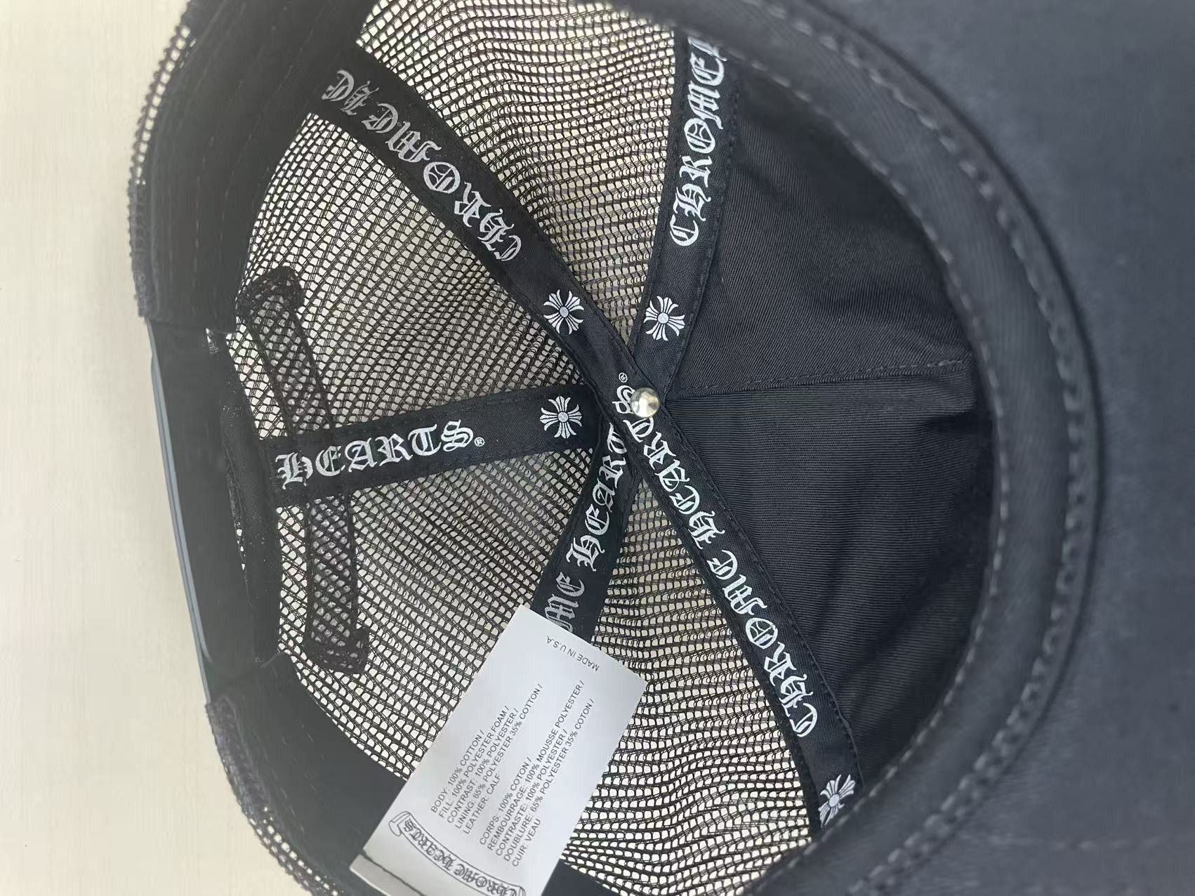 Chrome Hearts Chrome Hearts Pony Hair Triple Cross Patch Baseball Cap Size ONE SIZE - 9 Thumbnail
