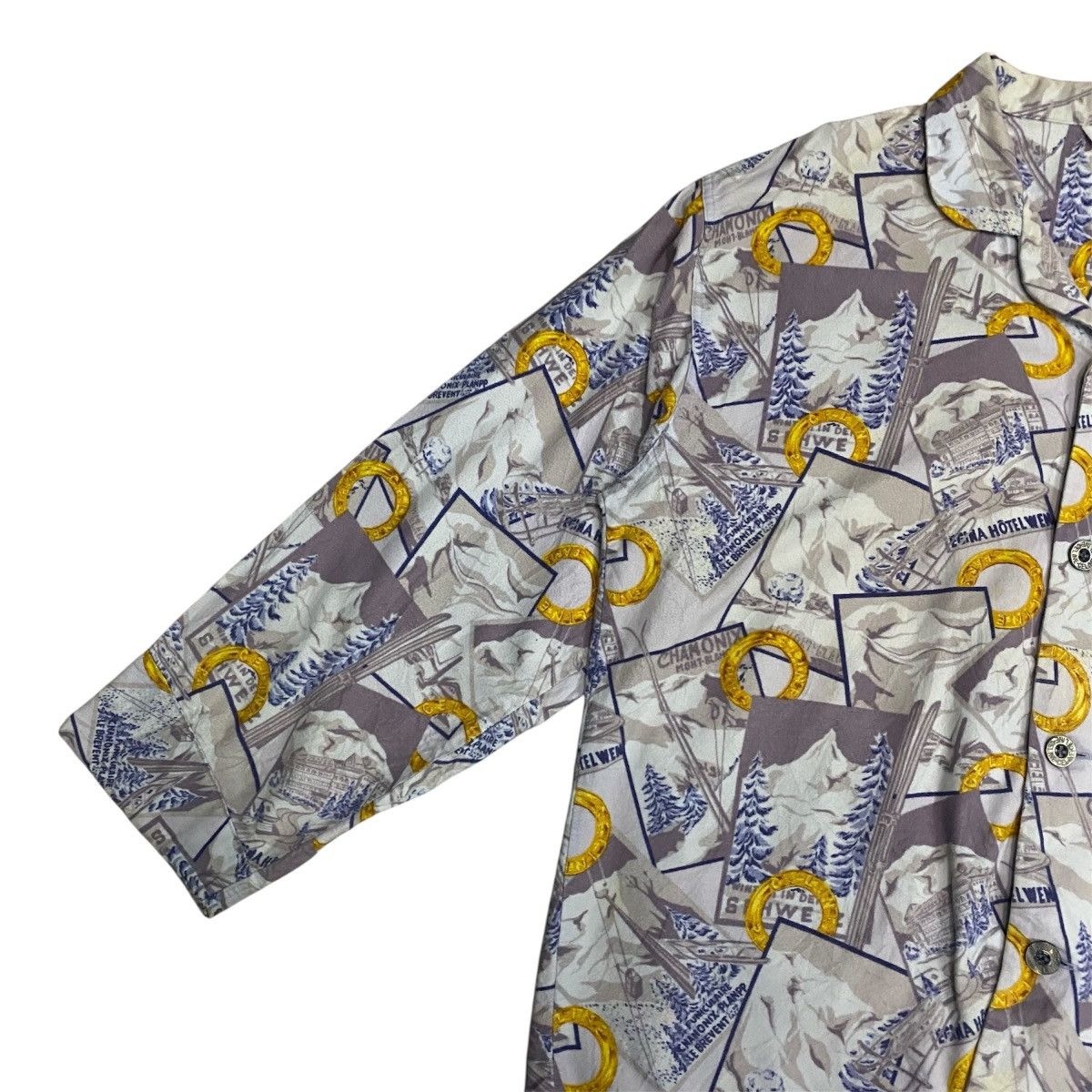 Celine Celine Paris Signature Print Shirt Vintage Luxury Size US L / EU 52-54 / 3 - 8 Thumbnail