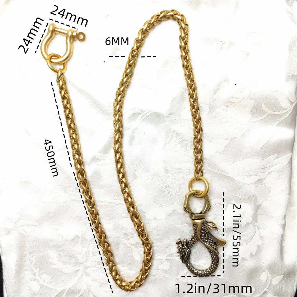 Jewelry O-Ring Hook Pants Chain Waist Chain Size ONE SIZE - 4 Thumbnail
