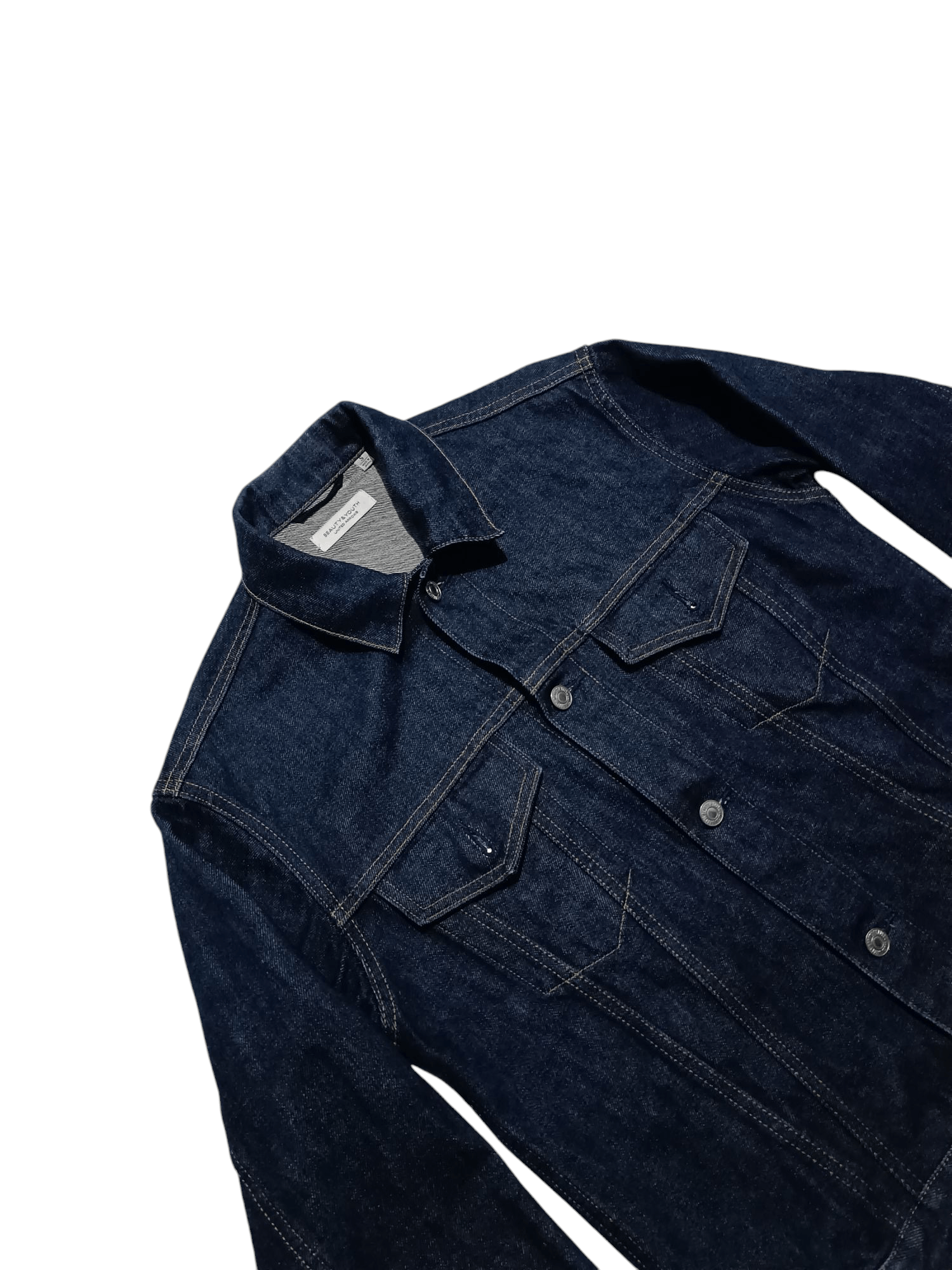 BEAUTY&YOUTH × Indigo × Japanese Brand Japanese Brand Jeans Jacket Selvedge Raw Denim Size US M / EU 48-50 / 2 - 2 Thumbnail
