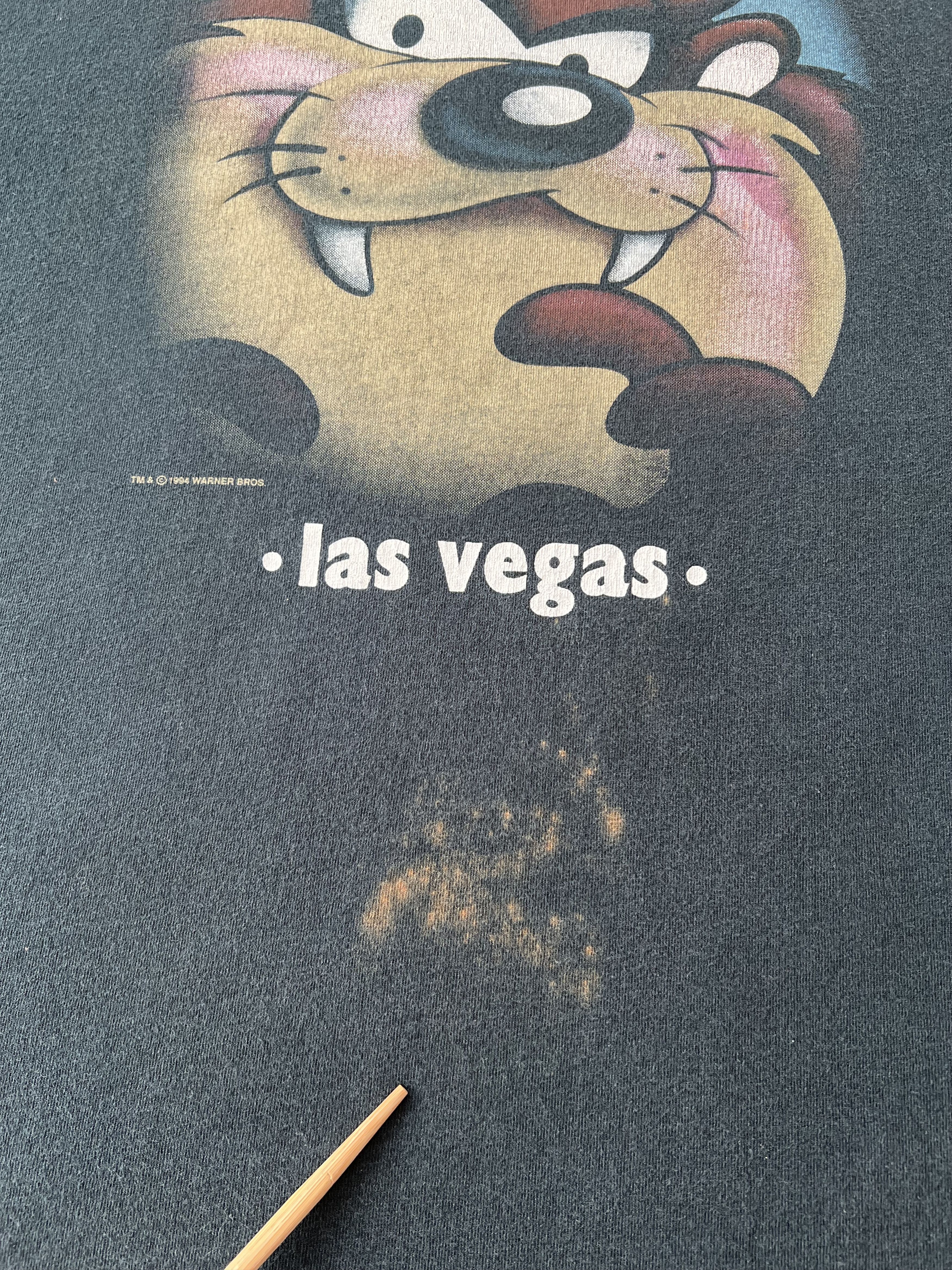 Cartoon Network Vintage 1994 Taz Tazmanian Devil Las Vegas Warner Bros Tee Size US XXL / EU 58 / 5 - 6 Thumbnail