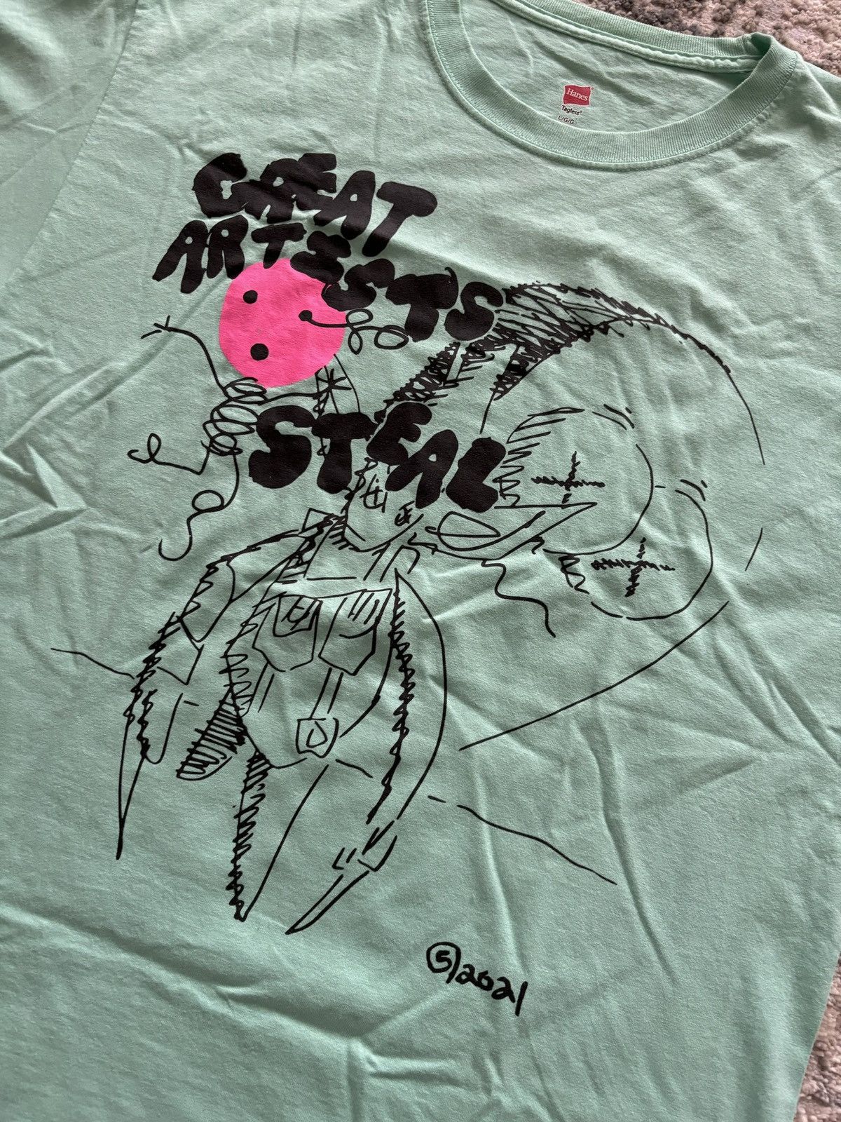 Other 5am rosa "great artist steal" mint T shirt Size US L / EU 52-54 / 3 - 2 Thumbnail