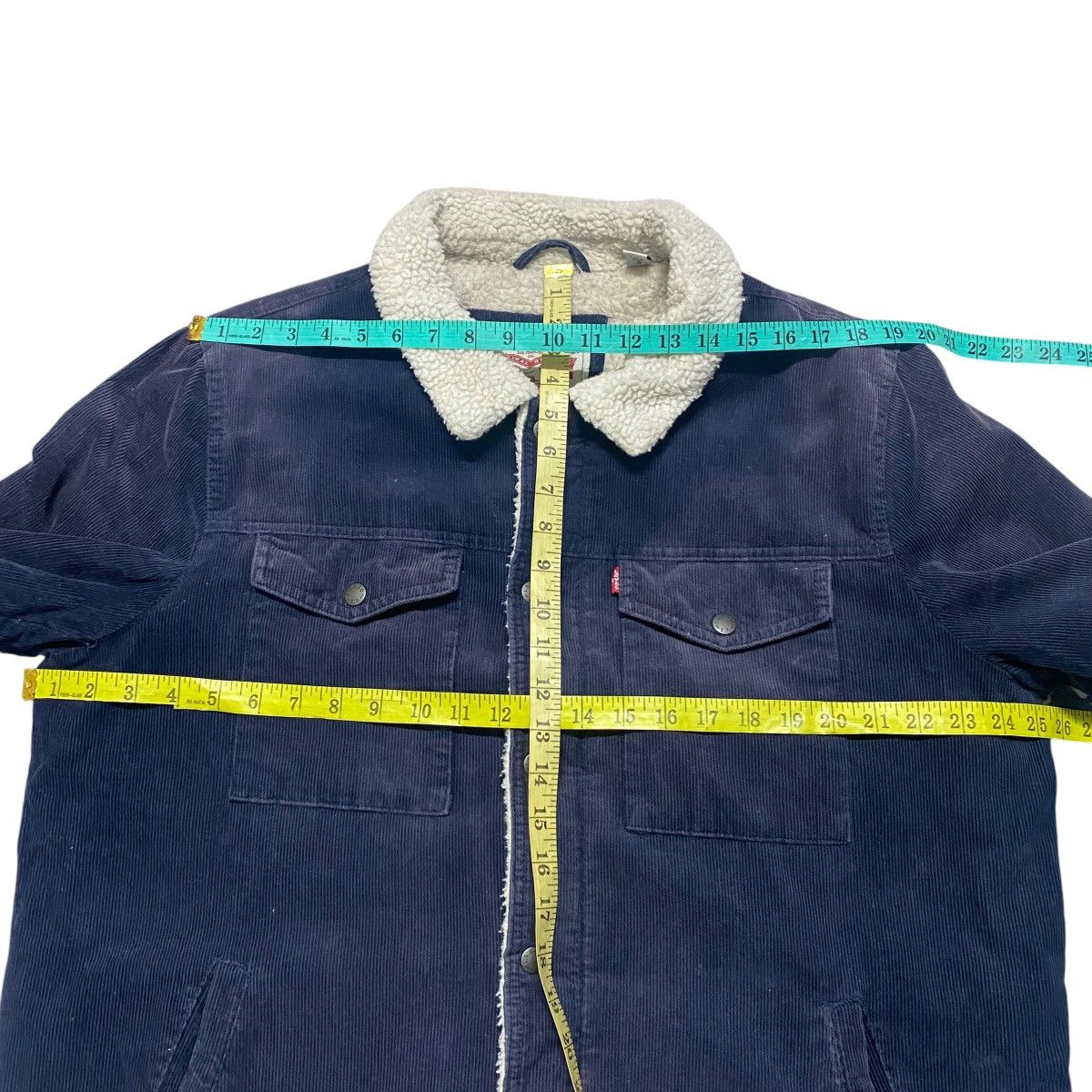 Levi's Levis Corduroy Sherpa Jacket Distressed Size US L / EU 52-54 / 3 - 15 Thumbnail