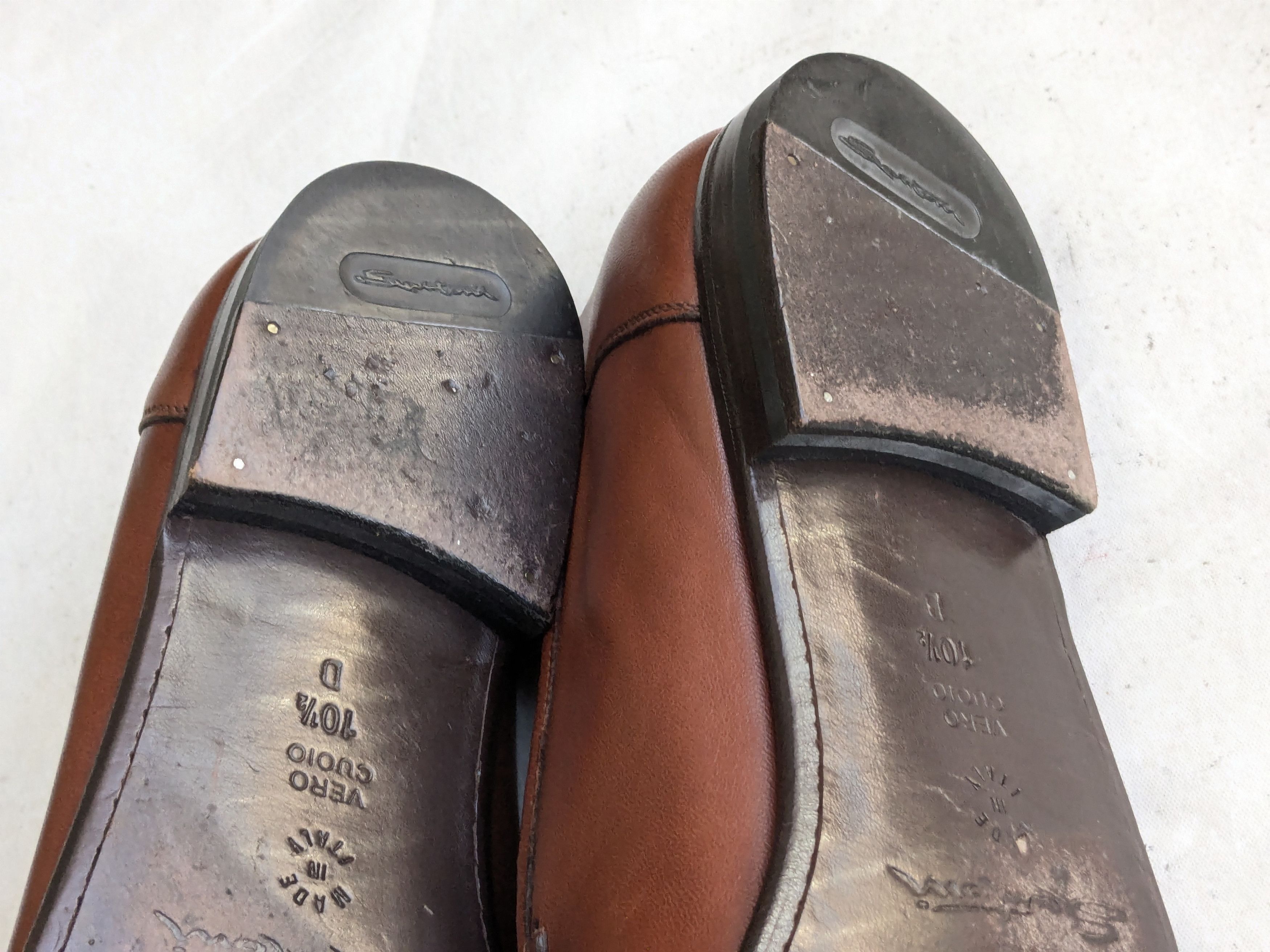 Santoni Santoni Penny Loafers Brown Leather 10.5 D Slip Ons Size US 10.5 / EU 43-44 - 15 Thumbnail