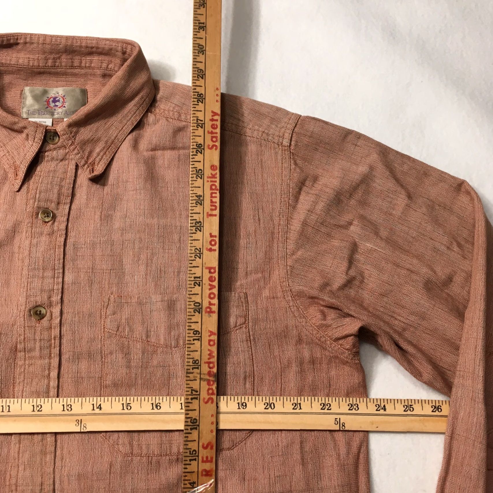 The Territory Ahead VINTAGE Territory Ahead Shirt Mens Button-Down Stripe Southwest Aztec orange Size US L / EU 52-54 / 3 - 4 Thumbnail