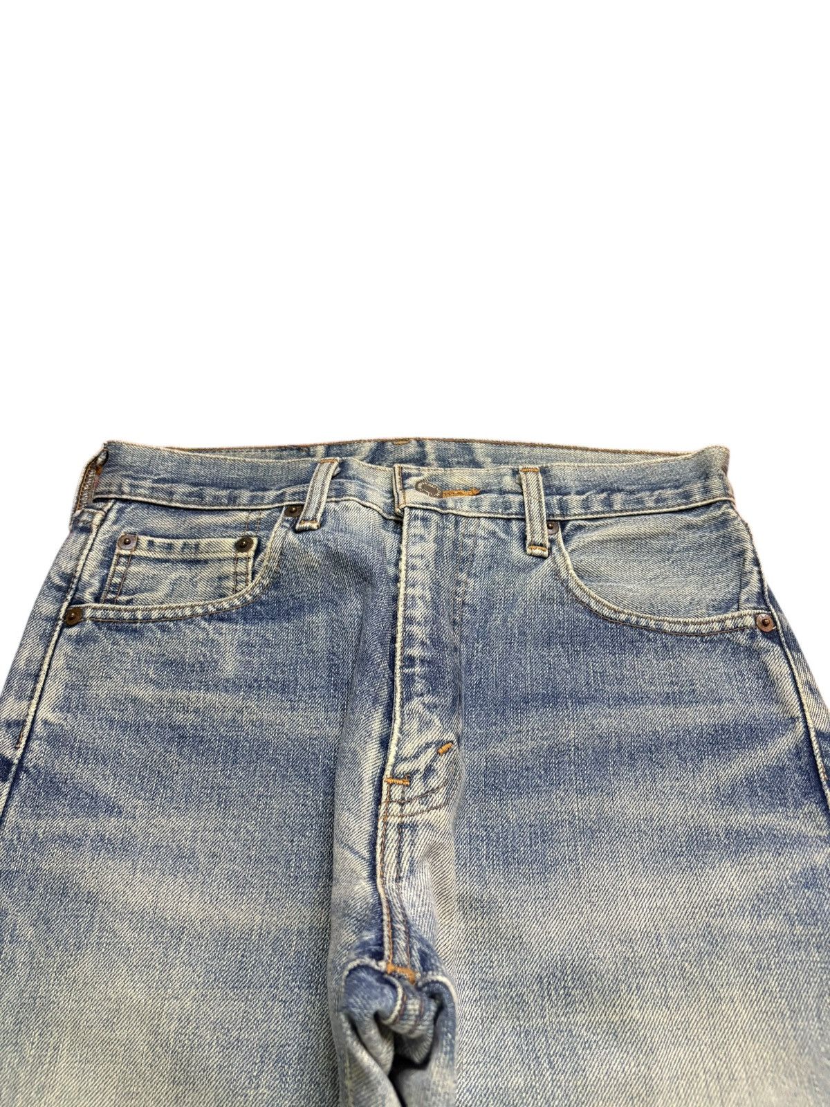 Levi's Vintage 90s Levis 502XX Selvedge Big E Mud Wash Loose Jeans Size US 29 - 5 Thumbnail