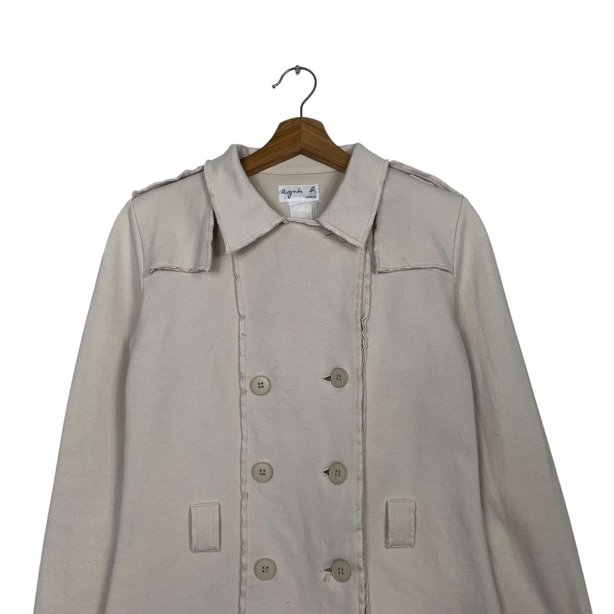 agnes b. Agnes B Double Breasted Crop Jacket Size S / US 4 / IT 40 - 2 Thumbnail