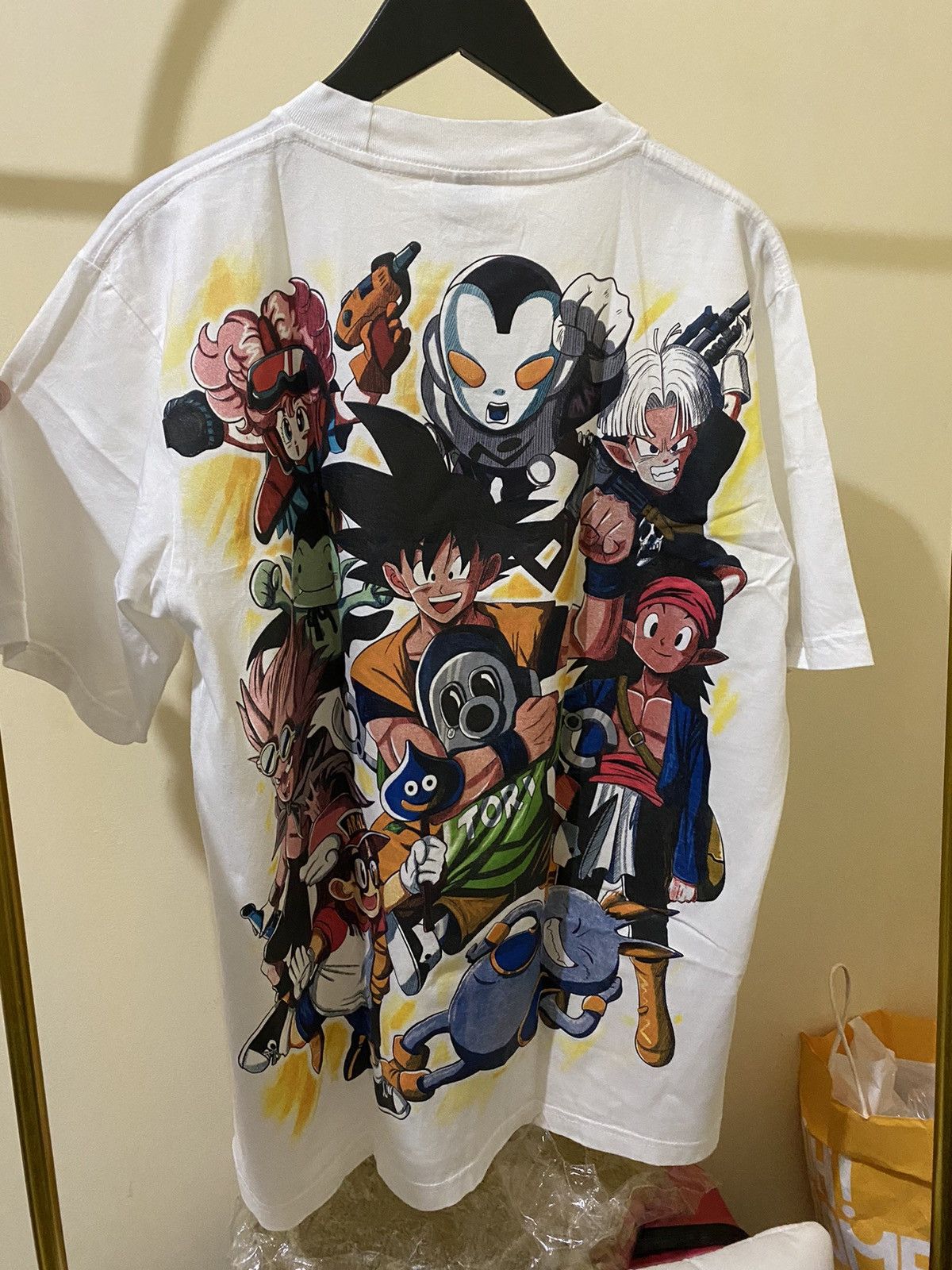 Anime × Cartoon Network ❗️RARE❗️ GOKU DBZ TRIBUTE TO AKIRA TORIYAMA AOP TEE Size US L / EU 52-54 / 3 - 4 Thumbnail