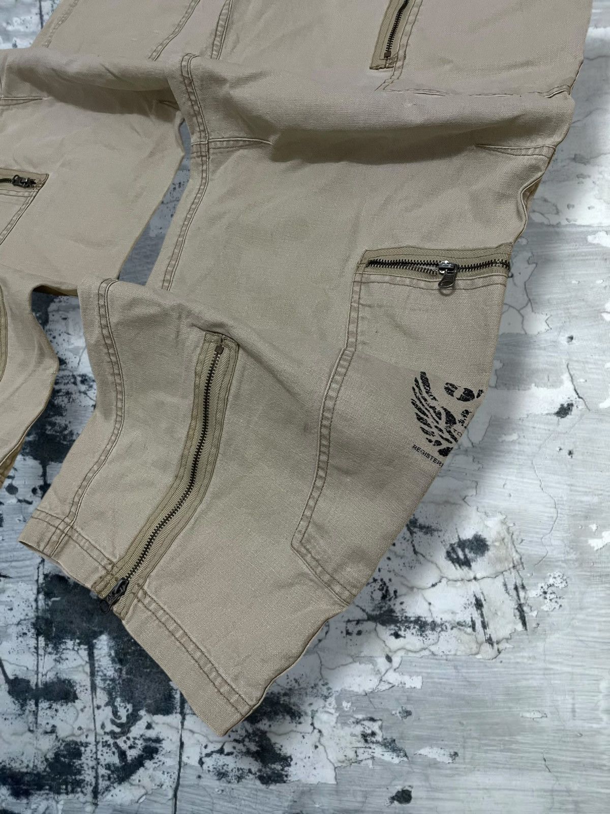 Japanese Brand Vintage 1990s Og Japan Designer OTB Tactical War Baggy Pant Size US 31 - 10 Thumbnail