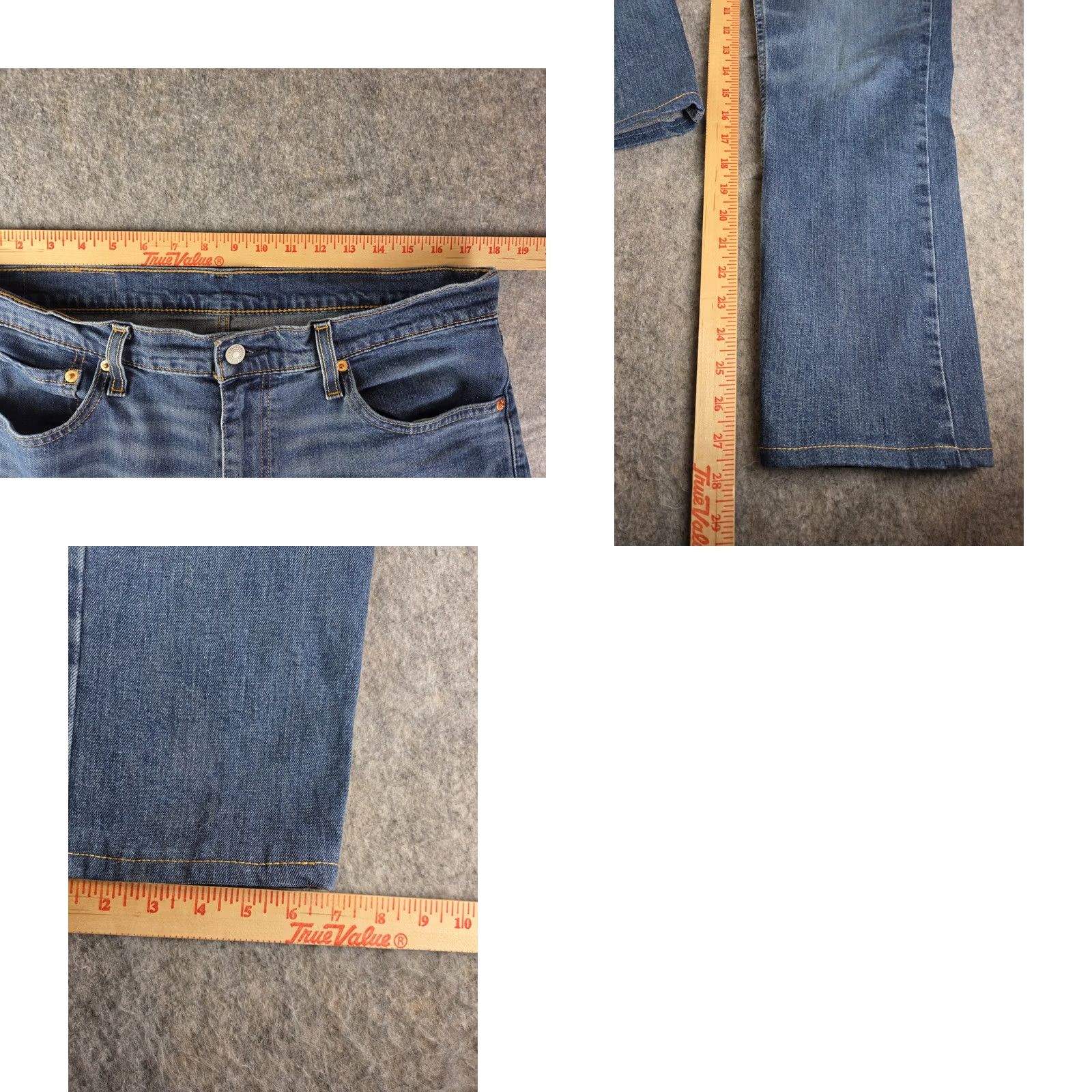 Levi's Levi's 511 Jeans Mens 36x30 Blue Medium Wash Cotton Straight Denim Size US 34 / EU 50 - 8 Thumbnail