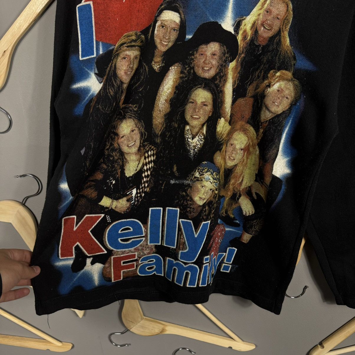 Band Tees × Vintage Vintage 90s I Love Kelly Family Sweatshirt Size M / US 6-8 / IT 42-44 - 2 Thumbnail