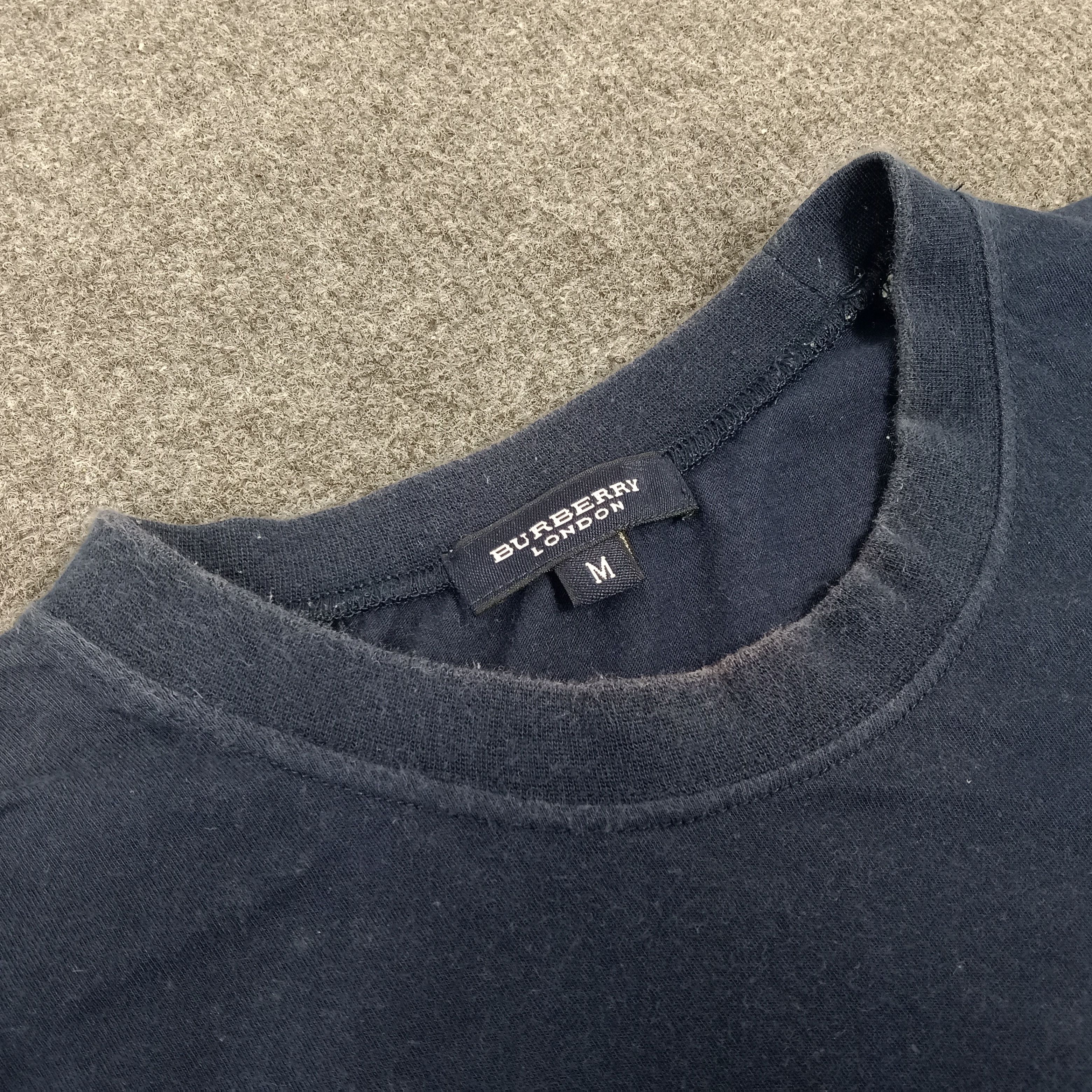 Burberry × Vintage Burberry London Nova Check Pocket Tshirt Size US M / EU 48-50 / 2 - 4 Thumbnail