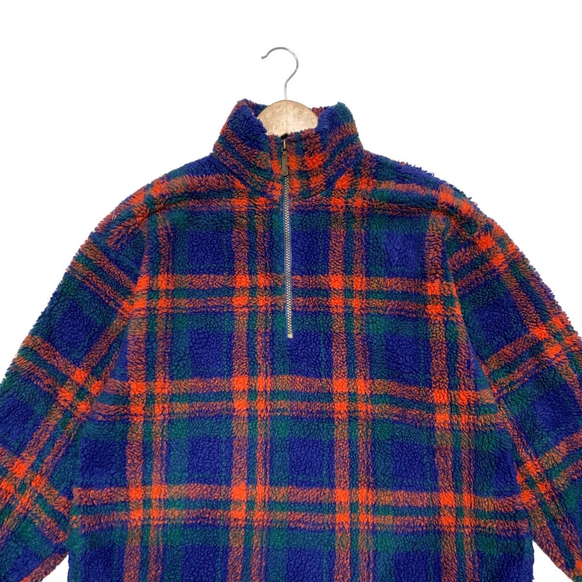 L.L. Bean Vintage LL Bean Tartan Deep Pile Fleece Sweater Size US S / EU 44-46 / 1 - 4 Thumbnail