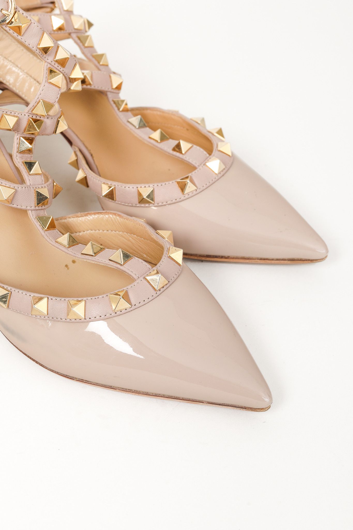 Valentino Valentino Garavani Rockstud 65 Patent Leather Caged Pumps Size US 6 / IT 36 - 2 Thumbnail