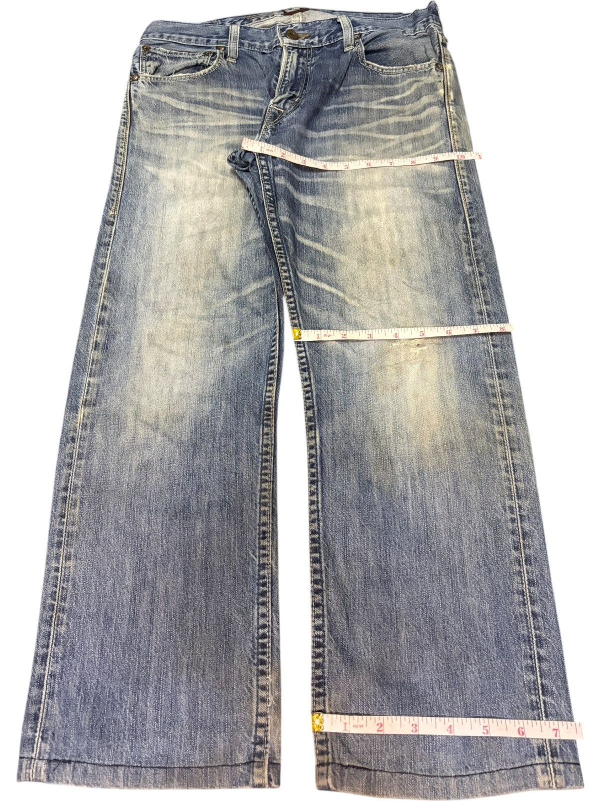 Levi's Vintage 90s Levis 202 Buckle Back Distressed Jeans Size 30" / US 8 / IT 44 - 8 Thumbnail