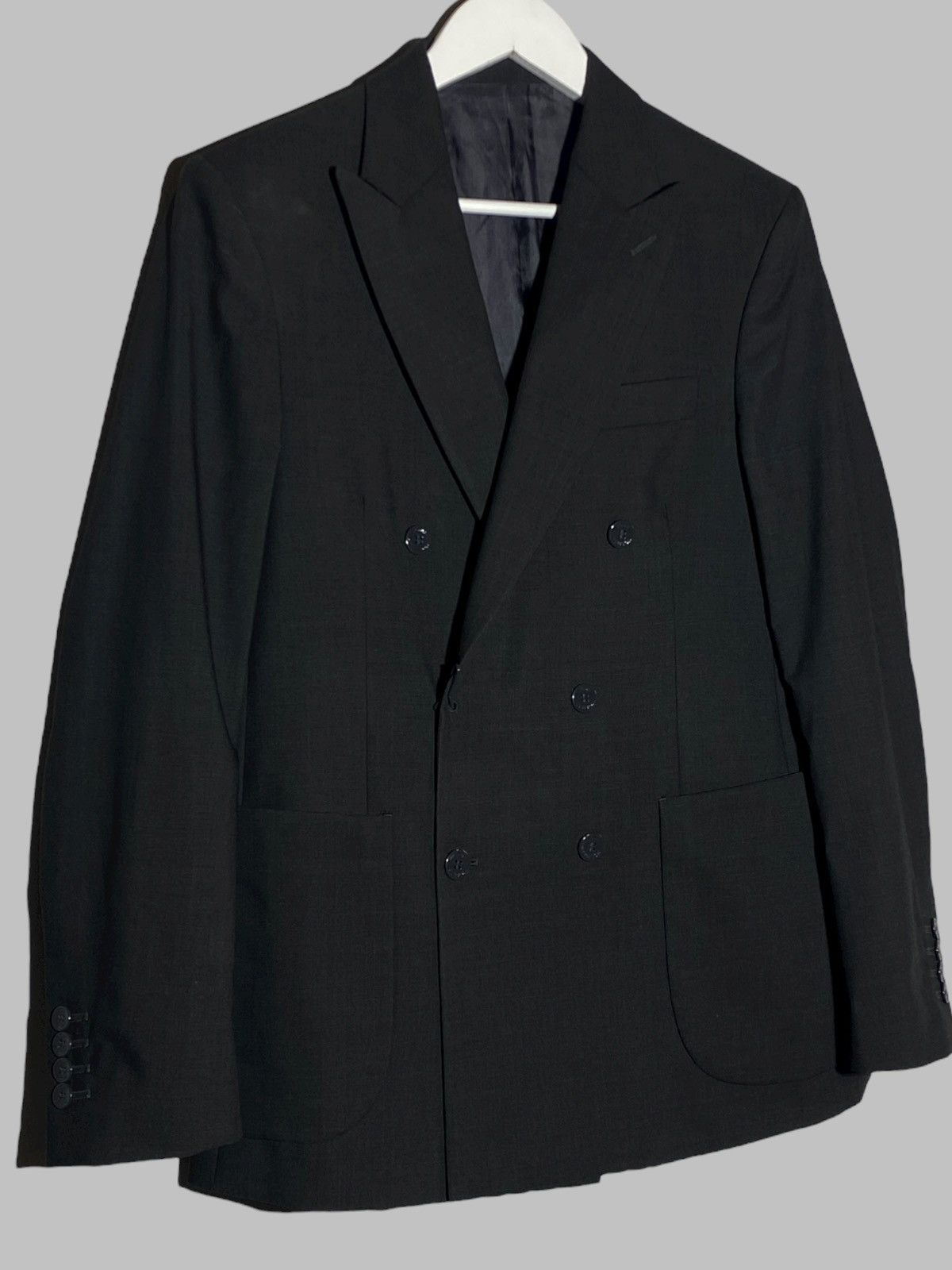 Louis Vuitton Louis Vuitton Equipe Double Breasted Grey Blazer Men’s Size 44R - 3 Thumbnail