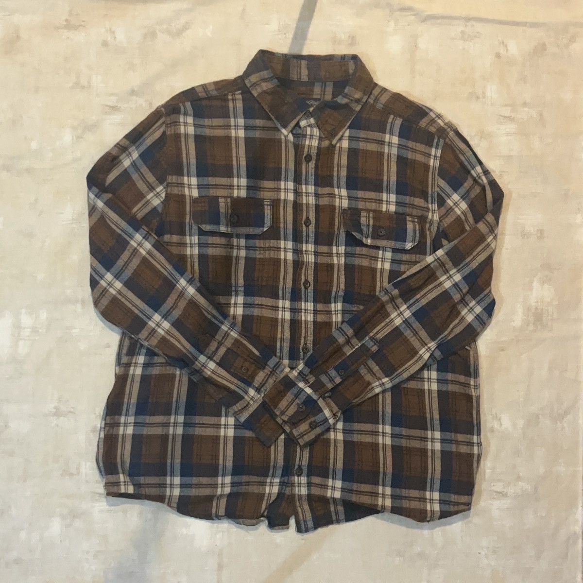 Faded Glory Brown Trucker Flannel Size US L / EU 52-54 / 3 - 2 Thumbnail