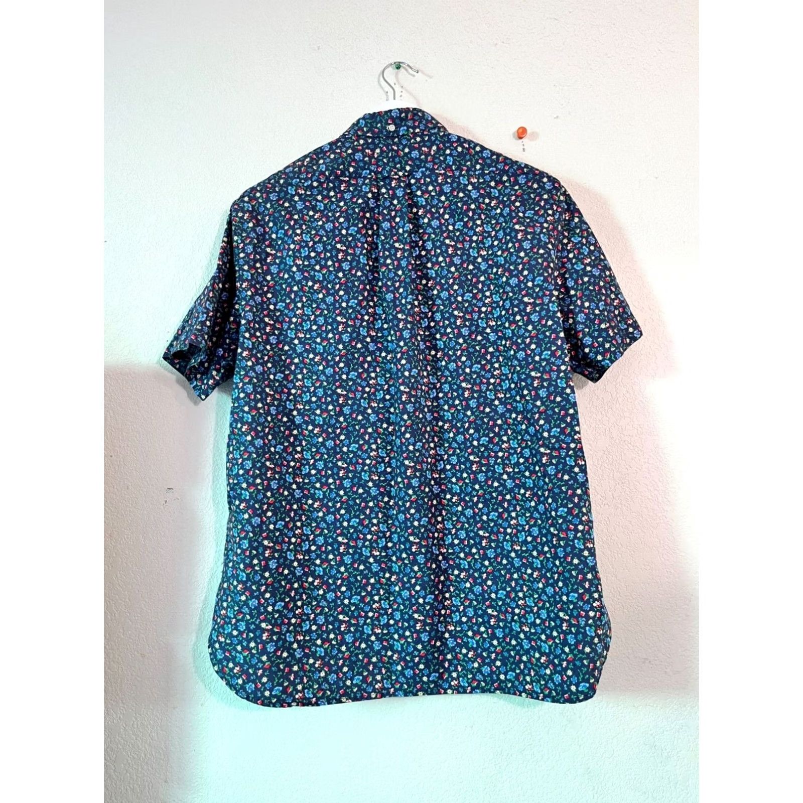 Ralph Lauren Ralph Lauren Mens Floral Short-Sleeve Button-Down Shirt Large Navy Multicolor Size US L / EU 52-54 / 3 - 4 Thumbnail