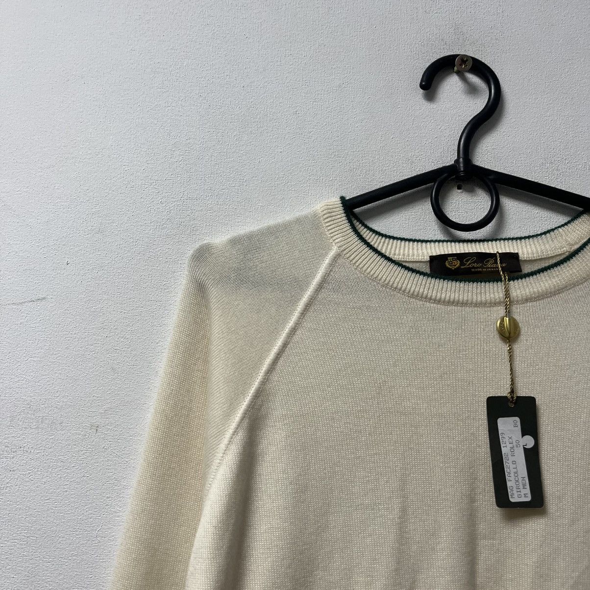 Loro Piana Loro Piana Black Sweatshirt Mini Logo Old Money Kashmir Size US L / EU 52-54 / 3 - 3 Thumbnail