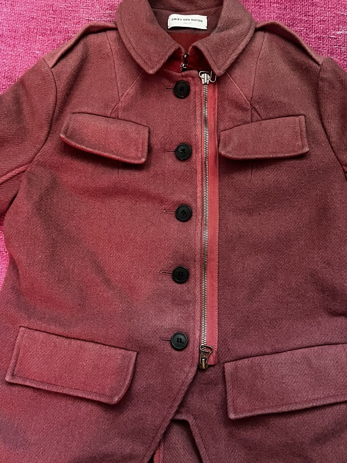 Dries Van Noten AW 14 Backzip Wool Coat Size XS / US 0-2 / IT 36-38 - 2 Thumbnail