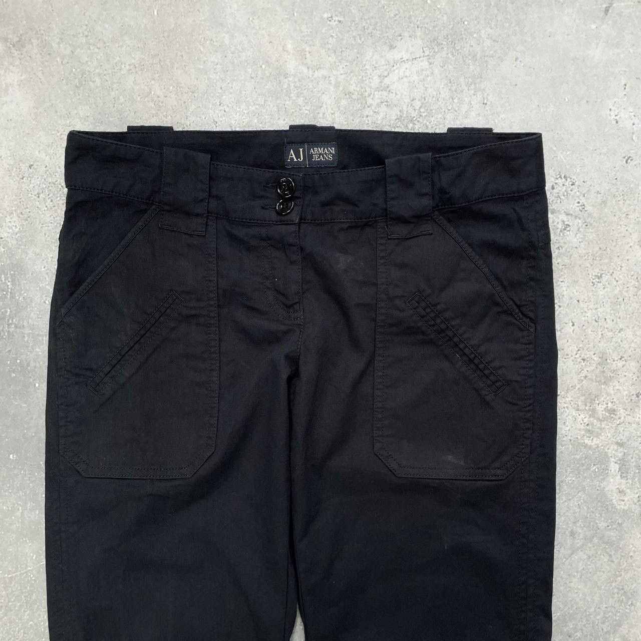 Armani Armani Jeans Flared Bootcut Pants Women’s Black Size 28 Size 28" / US 6 / IT 42 - 3 Thumbnail