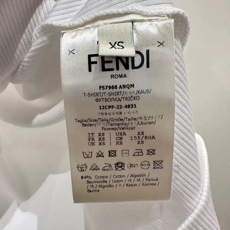 Fendi Fendi Letter Double F Embroidered Vest Cotton Size XS / US 0-2 / IT 36-38 - 4 Thumbnail