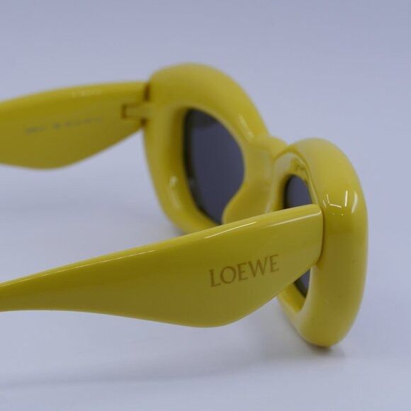 Loewe Loewe LW40117I 39A Sunglasses Shiny Yellow Cat Eye Frame Size ONE SIZE - 9 Thumbnail
