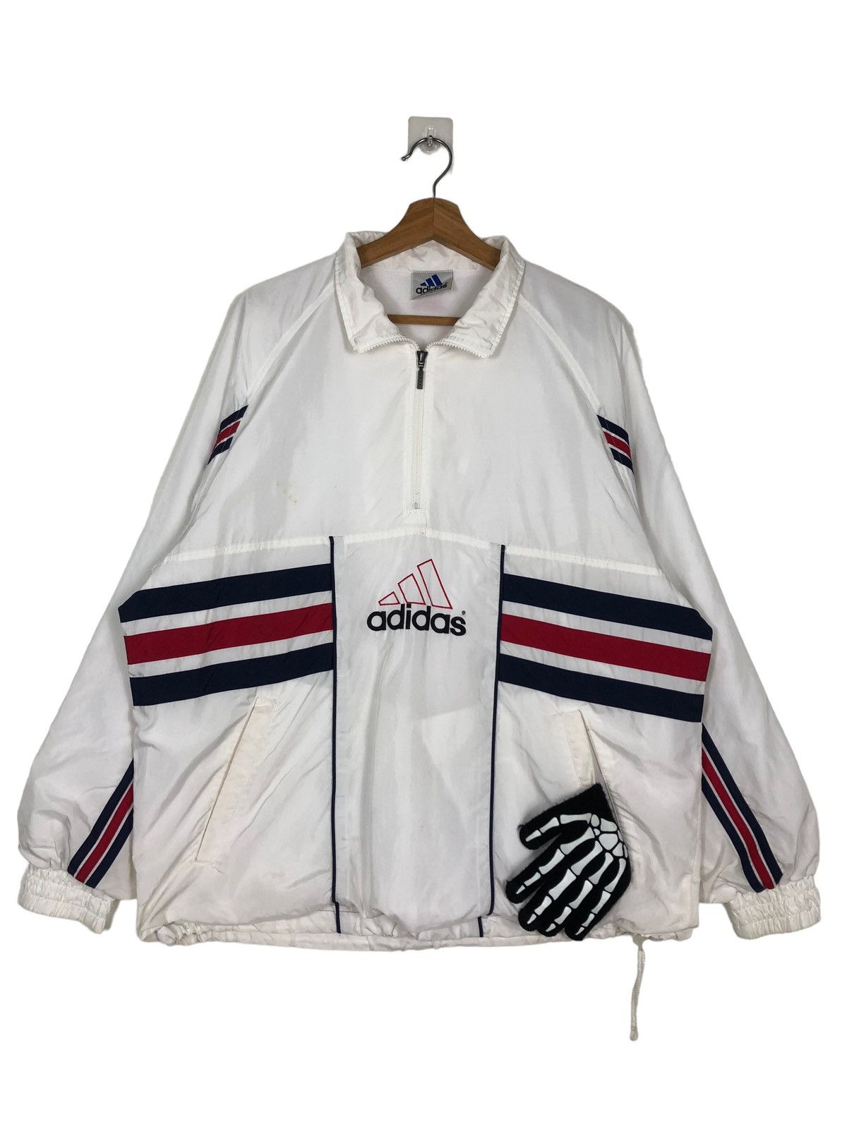 Adidas 🔥90’s VINTAGE ADIDAS ANORAK JACKET RARE DESIGN Size US M / EU 48-50 / 2 - 1 Thumbnail