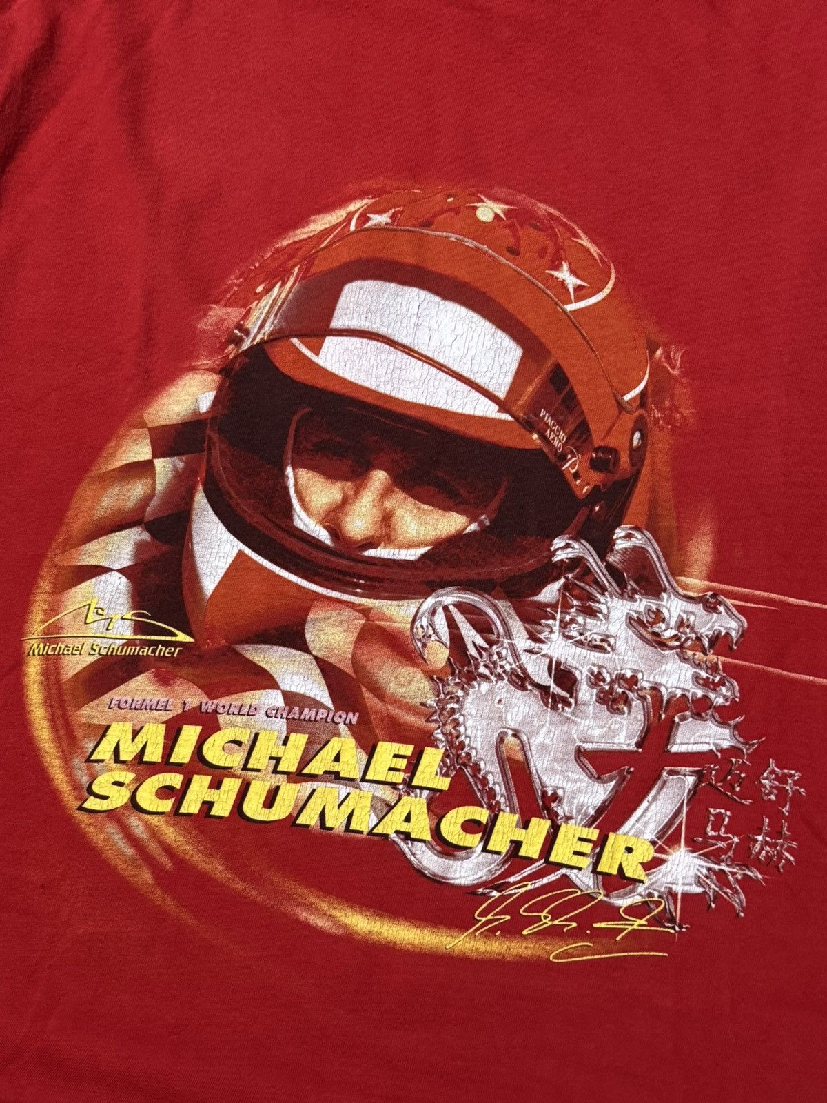 Ferrari 🔷Vintage Michael Schumacher Ferrari Formula F1 T-shirt 90s🔷 Size US M / EU 48-50 / 2 - 3 Thumbnail