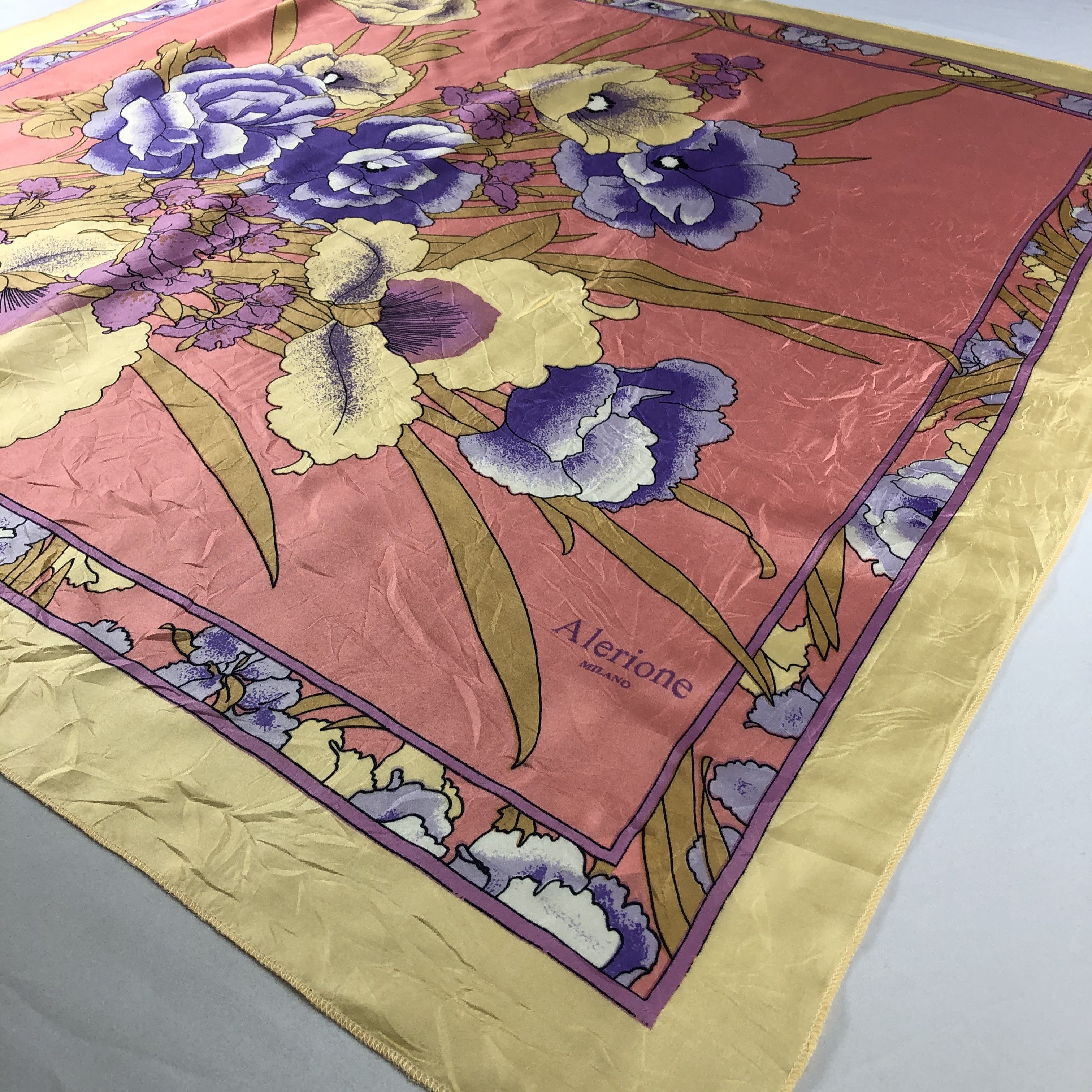 Vintage Vintage Milano Silk Scarf Size ONE SIZE - 3 Thumbnail
