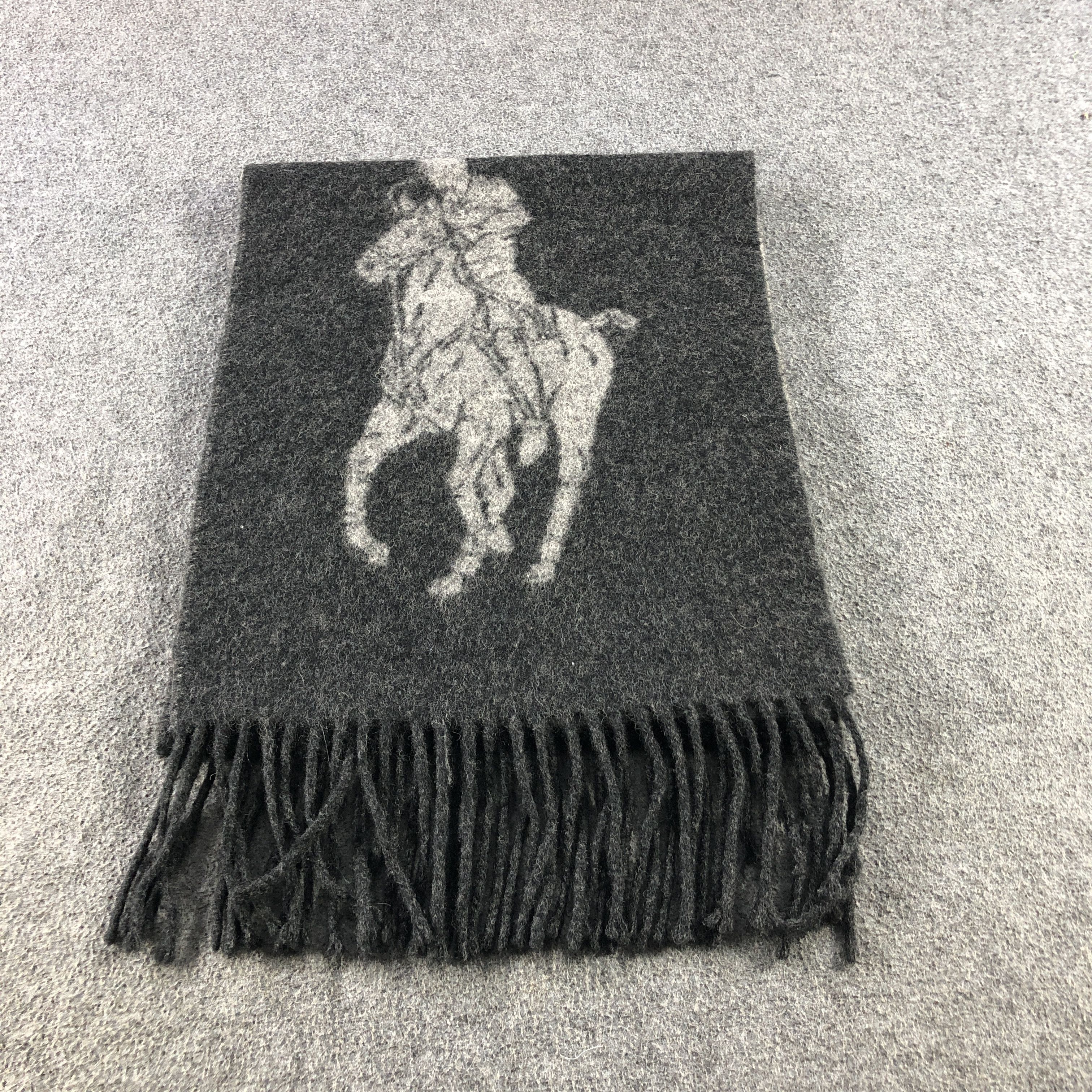 Polo Ralph Lauren Polo Ralph Lauren Big Logo Wool Scarf Muffler V2940 Size ONE SIZE - 2 Thumbnail
