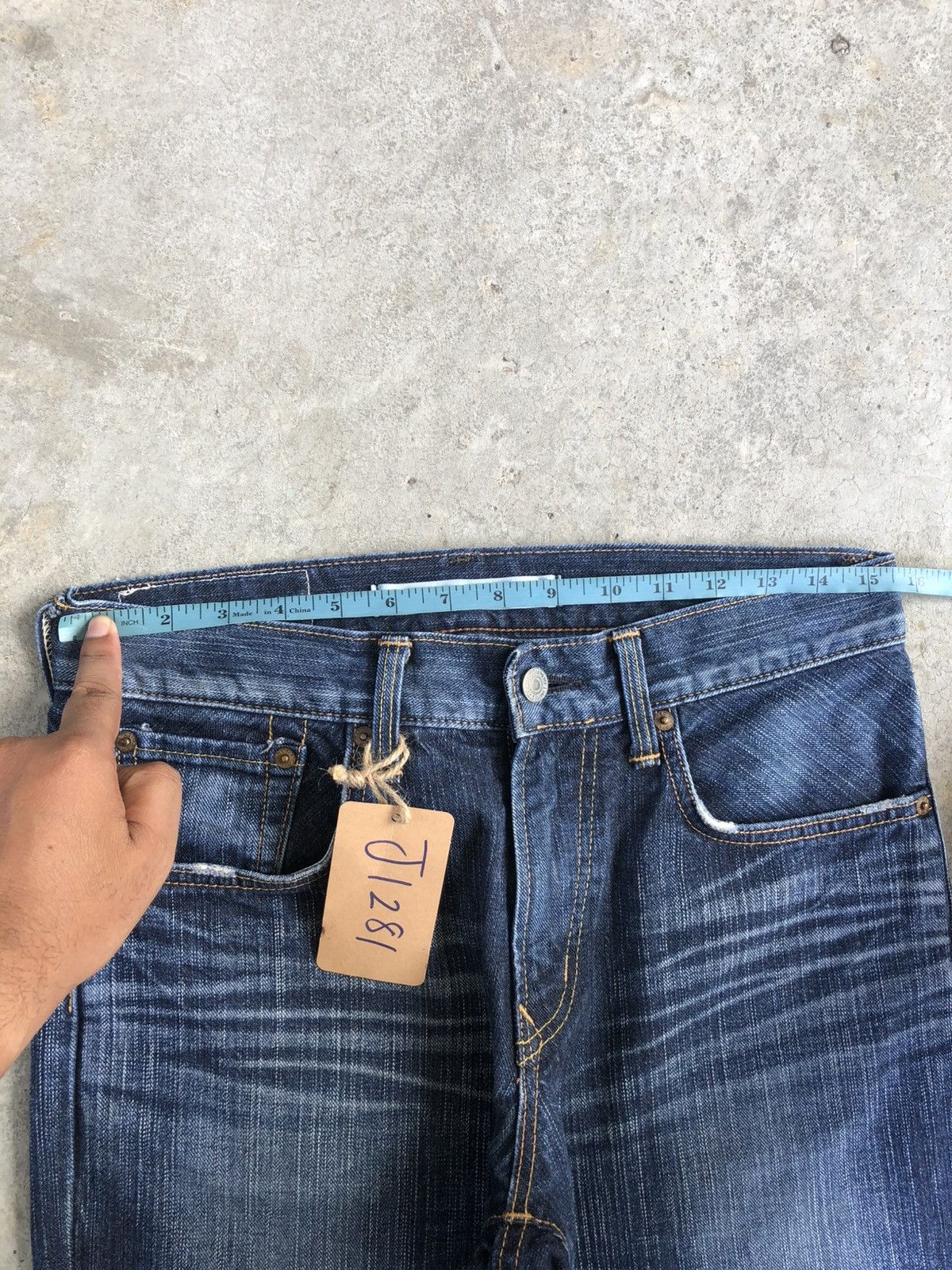 If Six Was Nine Japanese Edwin Exclusive Vintage Flared Jeans Distressed Size US 30 / EU 46 - 20 Thumbnail