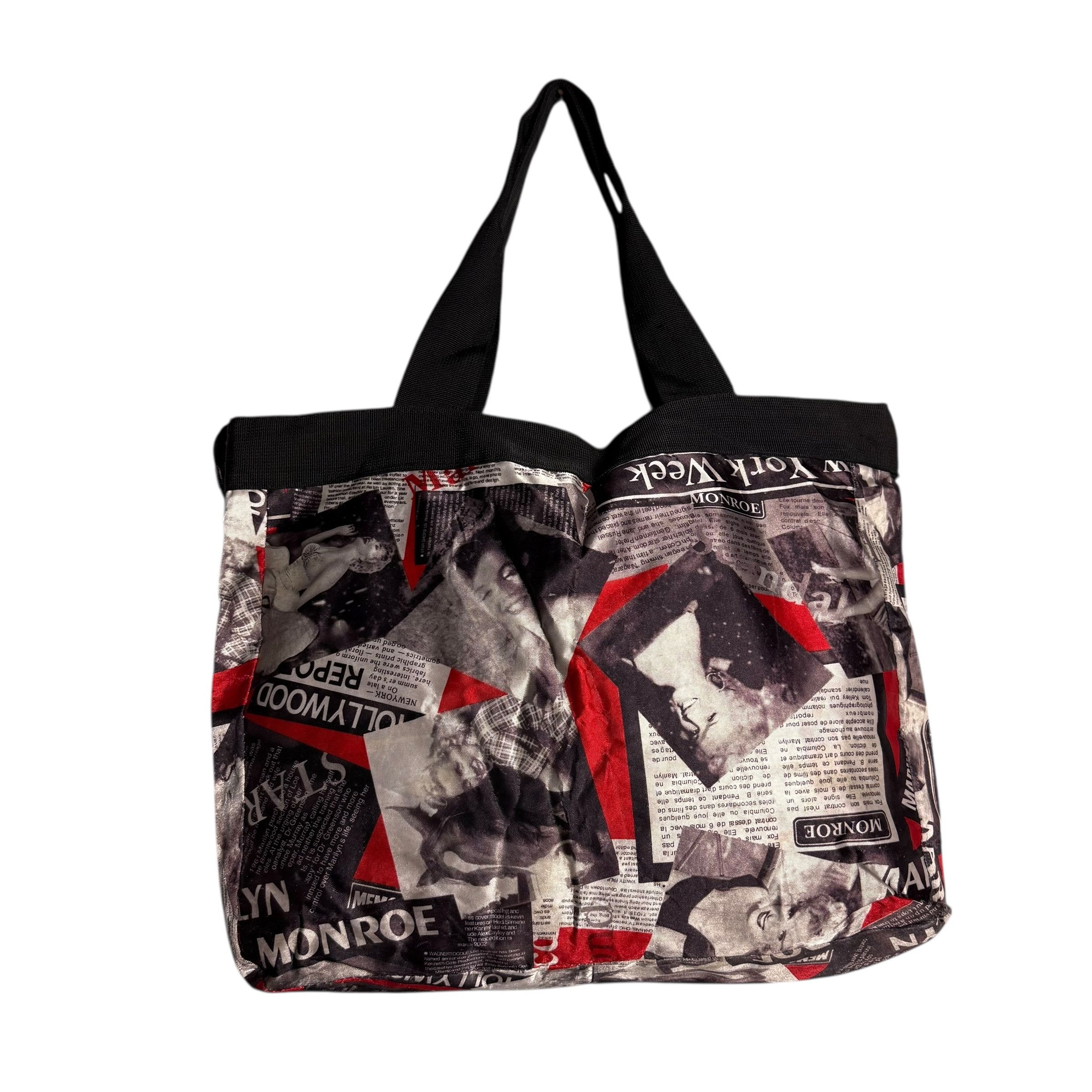 Band Tees 🔥RARE🔥Marilyn Monroe AOP Newspaper Printed Tote Bag Size ONE SIZE - 6 Thumbnail