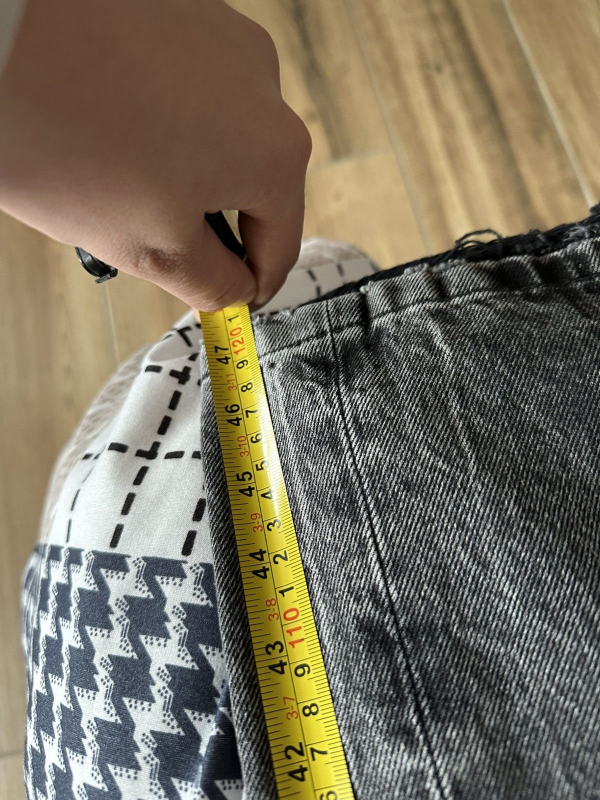 Balenciaga [S] Fall22 The Lost Tape Gray flared jeans Size US 33 - 15 Thumbnail