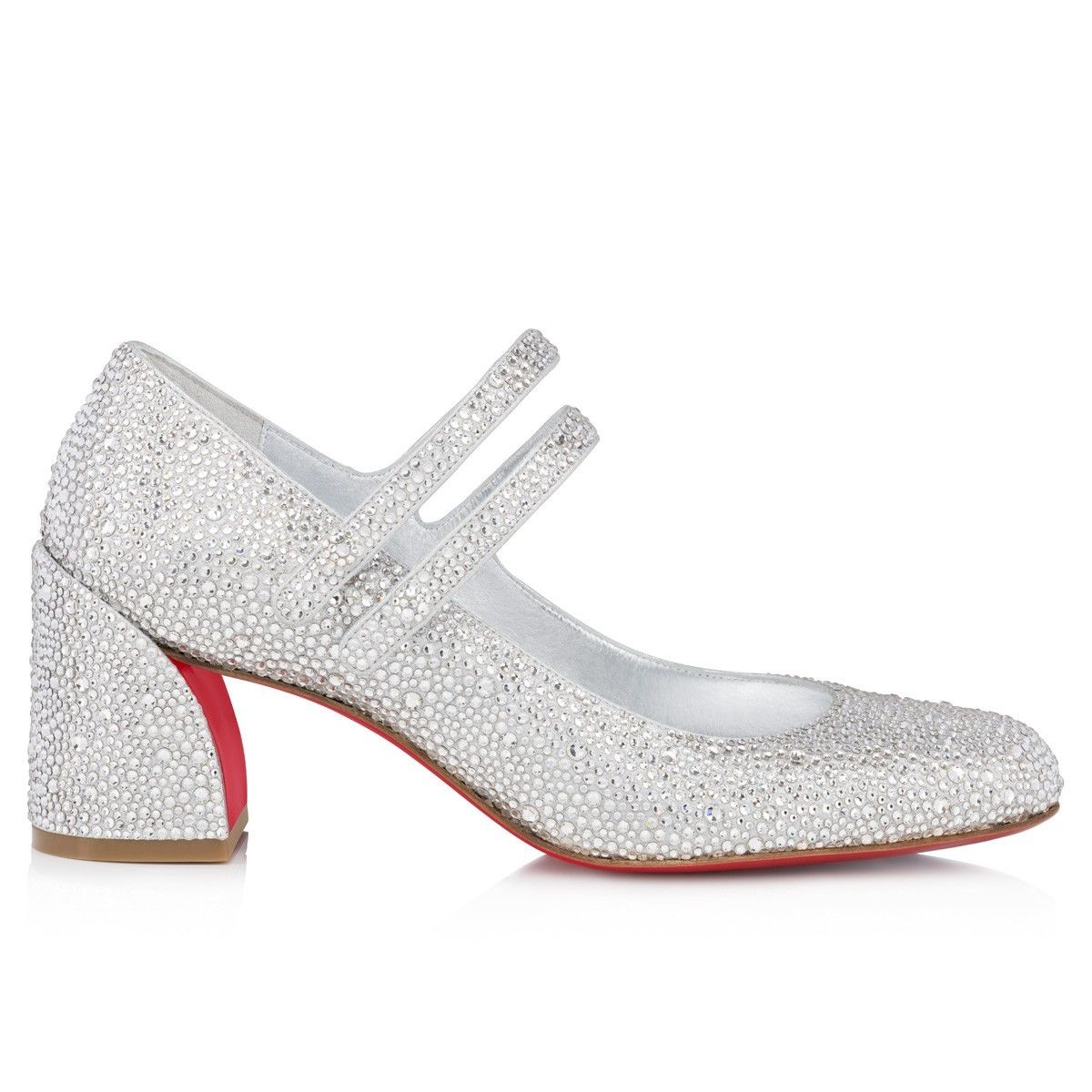 Christian Louboutin o1w1db10425 Mules in Silver Size US 8 / IT 38 - 1 Thumbnail