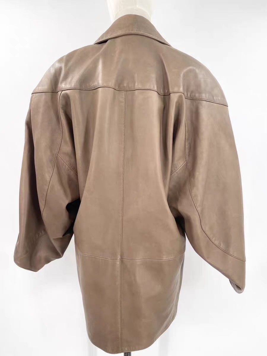 Yves Saint Laurent YSL Vintage Brown Lambskin Leather Jacket. Size S / US 4 / IT 40 - 2 Thumbnail