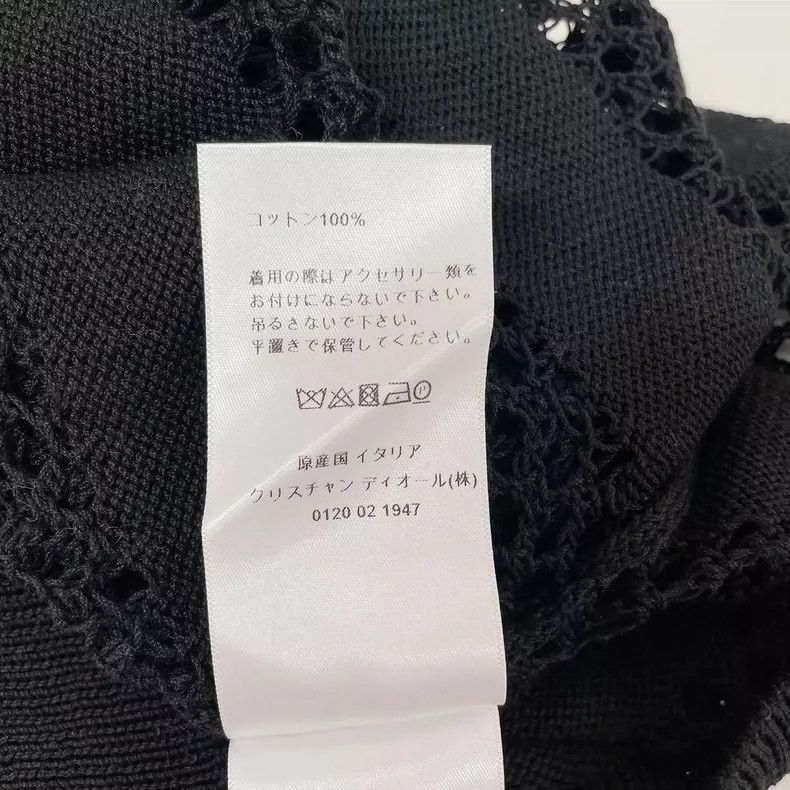 Dior Dior Black hollow round-neck sweater knitted top Size S / US 4 / IT 40 - 7 Thumbnail