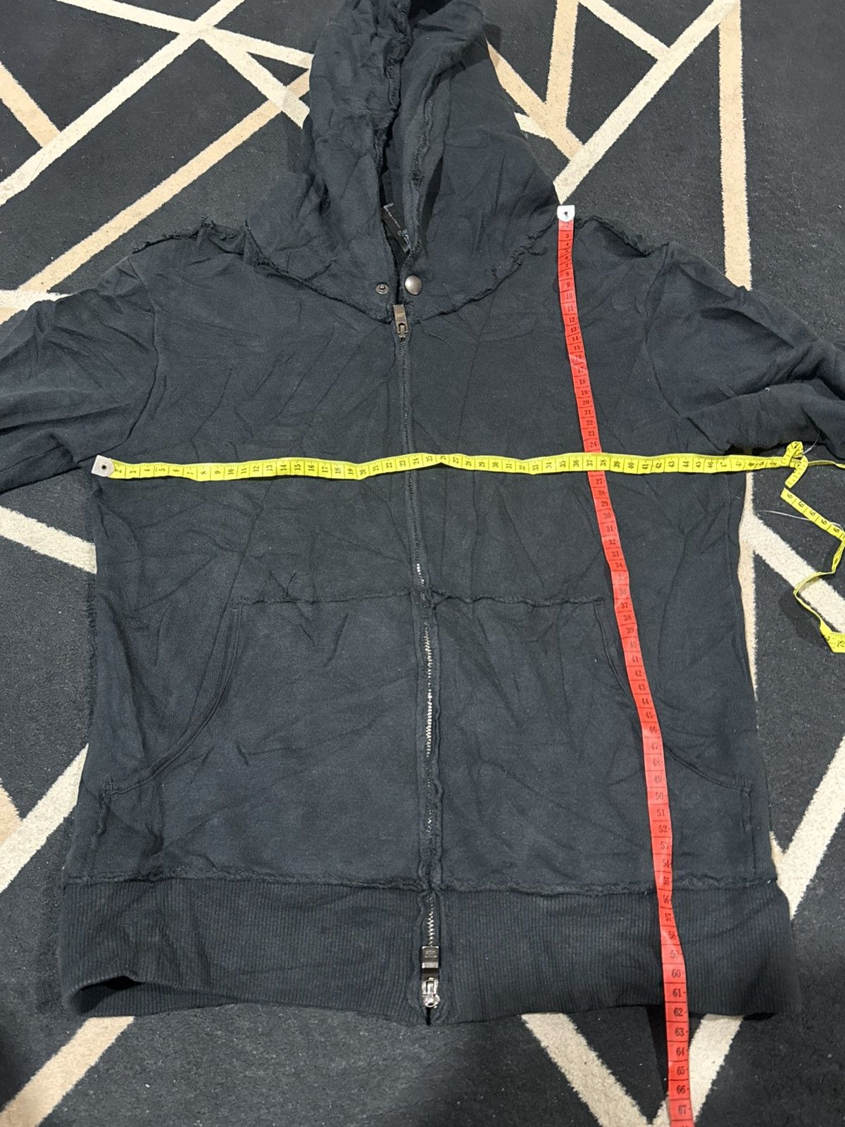 Yasuyuki Ishii Archived Distressed Styled WJK Japan Hoodie Avanr Garde Size US S / EU 44-46 / 1 - 6 Thumbnail