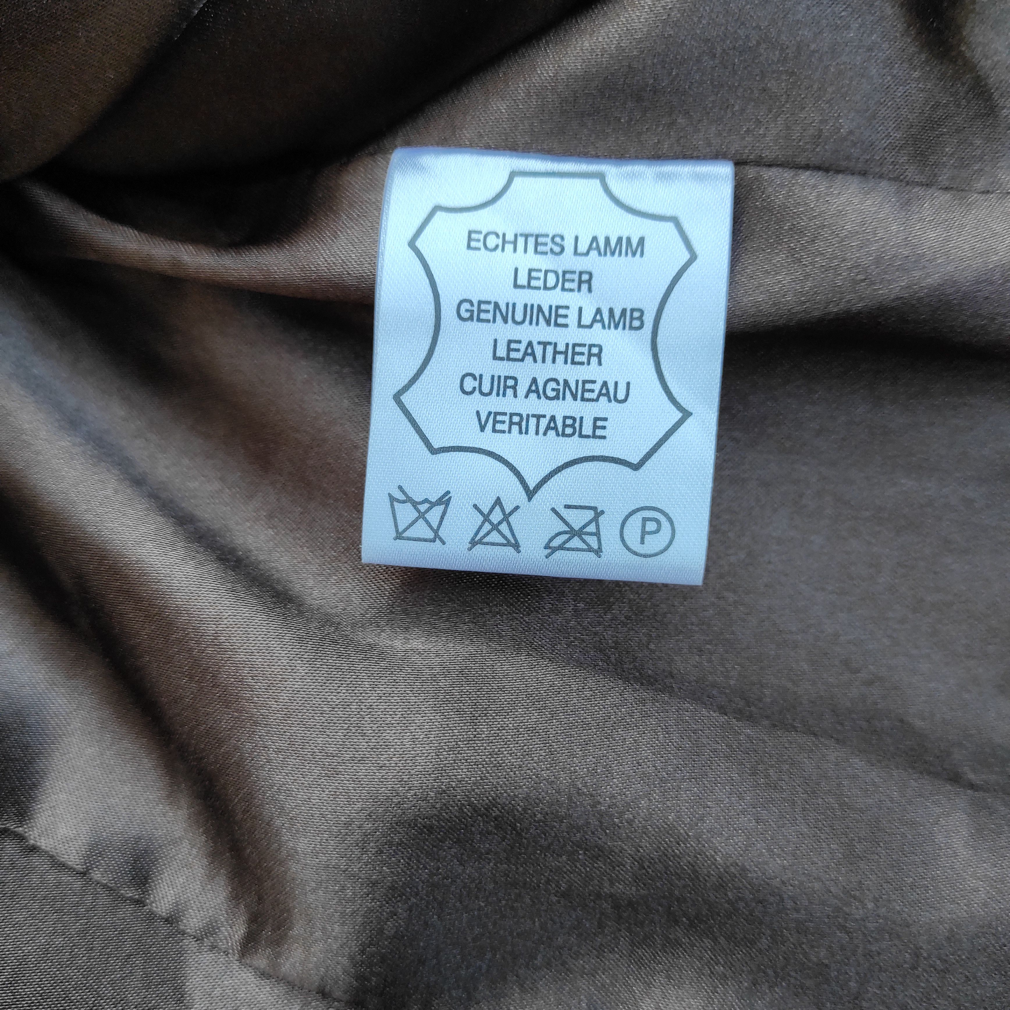 Genuine Leather × Leather Brown Bomber Men's Jacket - Genuine Lamb Leather - Size S Size US S / EU 44-46 / 1 - 10 Thumbnail