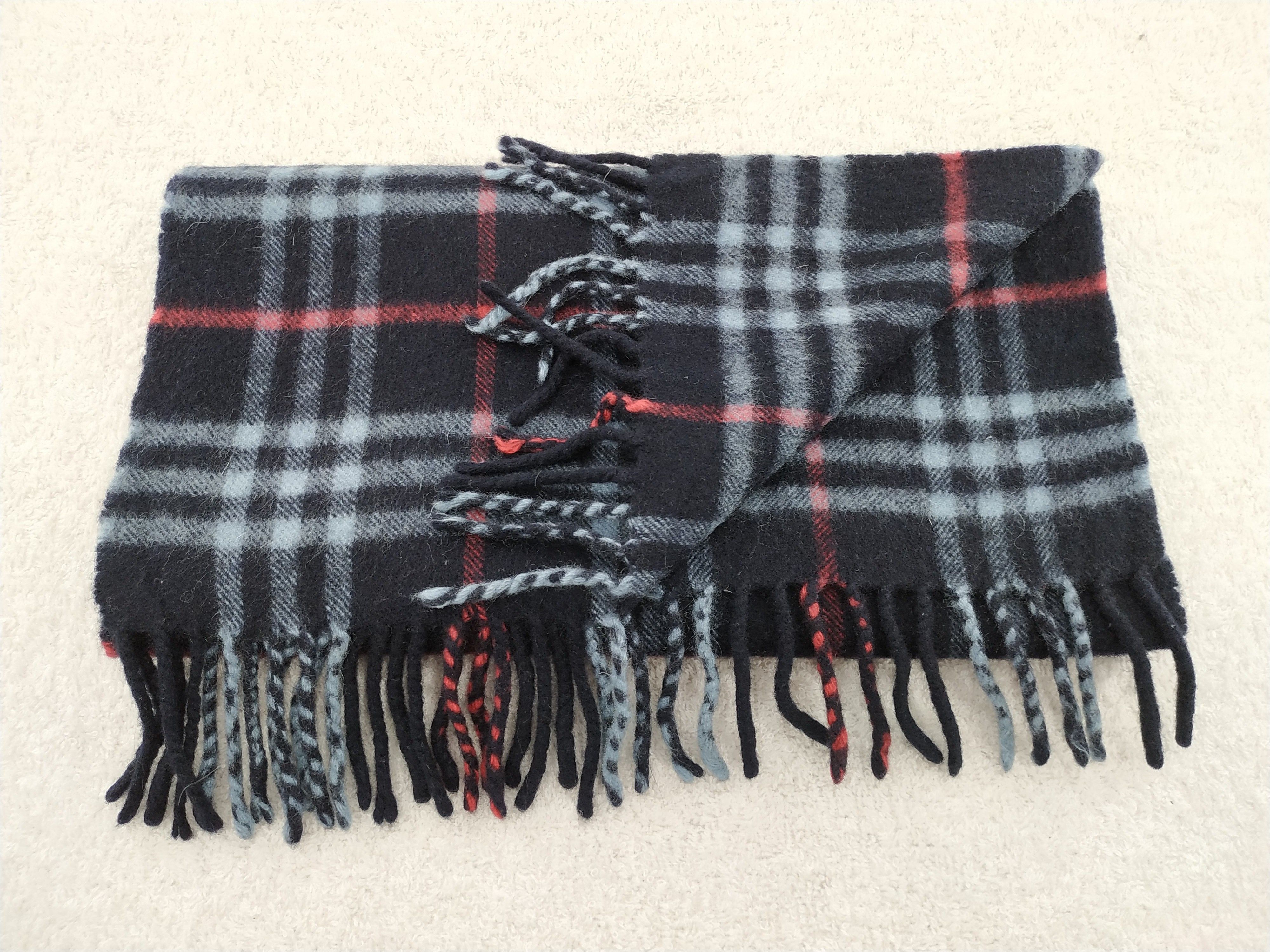 Burberry × Vintage Burberry Scarf / Muffler / Neckwear - WW221 Size ONE SIZE - 4 Thumbnail