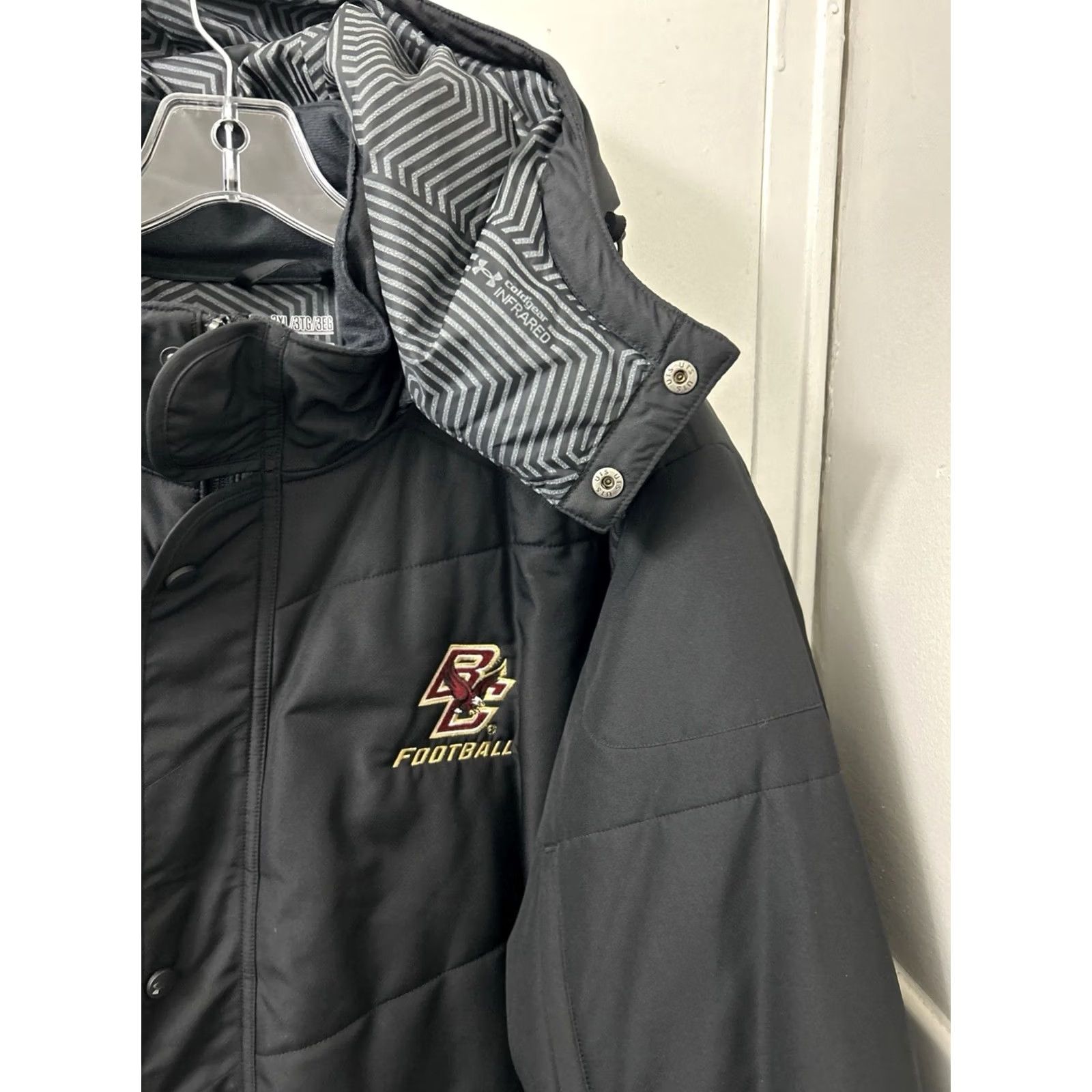 Under Armour Under Armour ColdGear Infrared Parka Jacket Mens 3XL Black Boston College Puffer Size US XXL / EU 58 / 5 - 5 Thumbnail