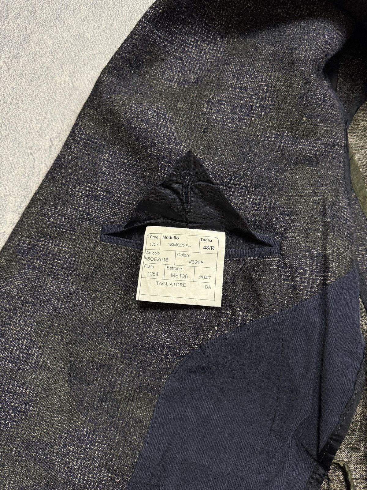 Tagliatore Tagliatore Herringbone Blazer Jacket with Elbow Patches Size 48R - 13 Thumbnail