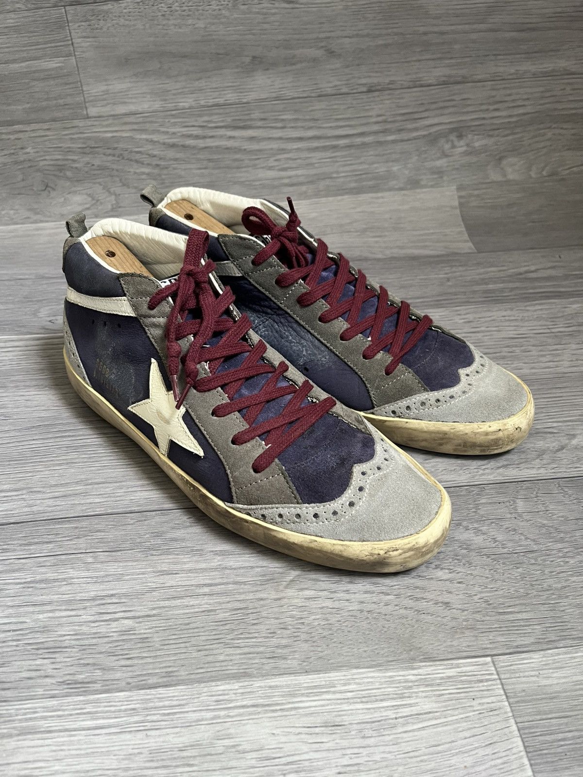 Golden Goose Golden goose mid star distressed leather sneakers sz 41 Size US 8 / EU 41 - 7 Thumbnail