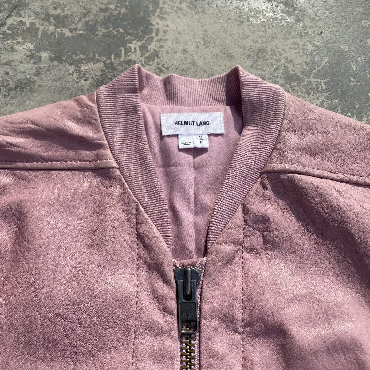 Helmut Lang HELMUT LANG Faded Pink Leather Jacket Size S / US 4 / IT 40 - 2 Thumbnail