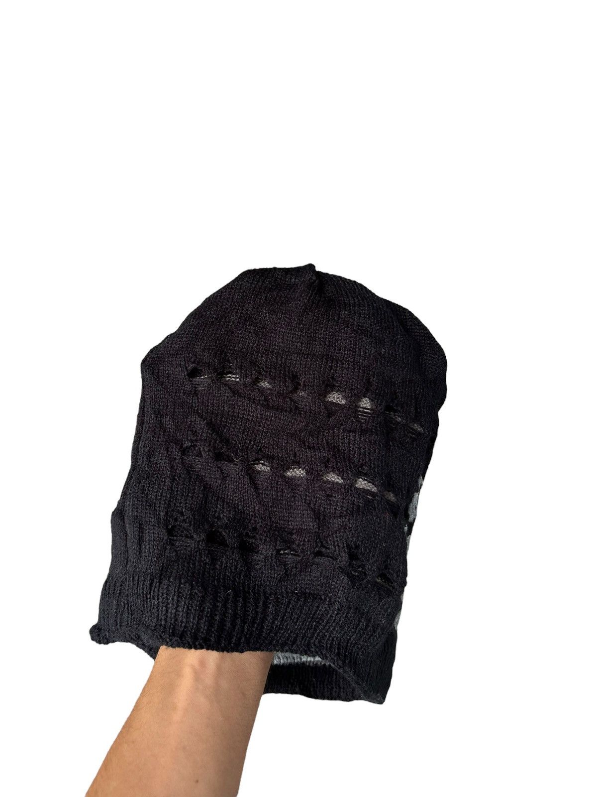 Japanese Brand × Kapital × Vintage Distressed Punk Bondage Style Reversible Beanie Hats☠️☠️ Size ONE SIZE - 7 Thumbnail
