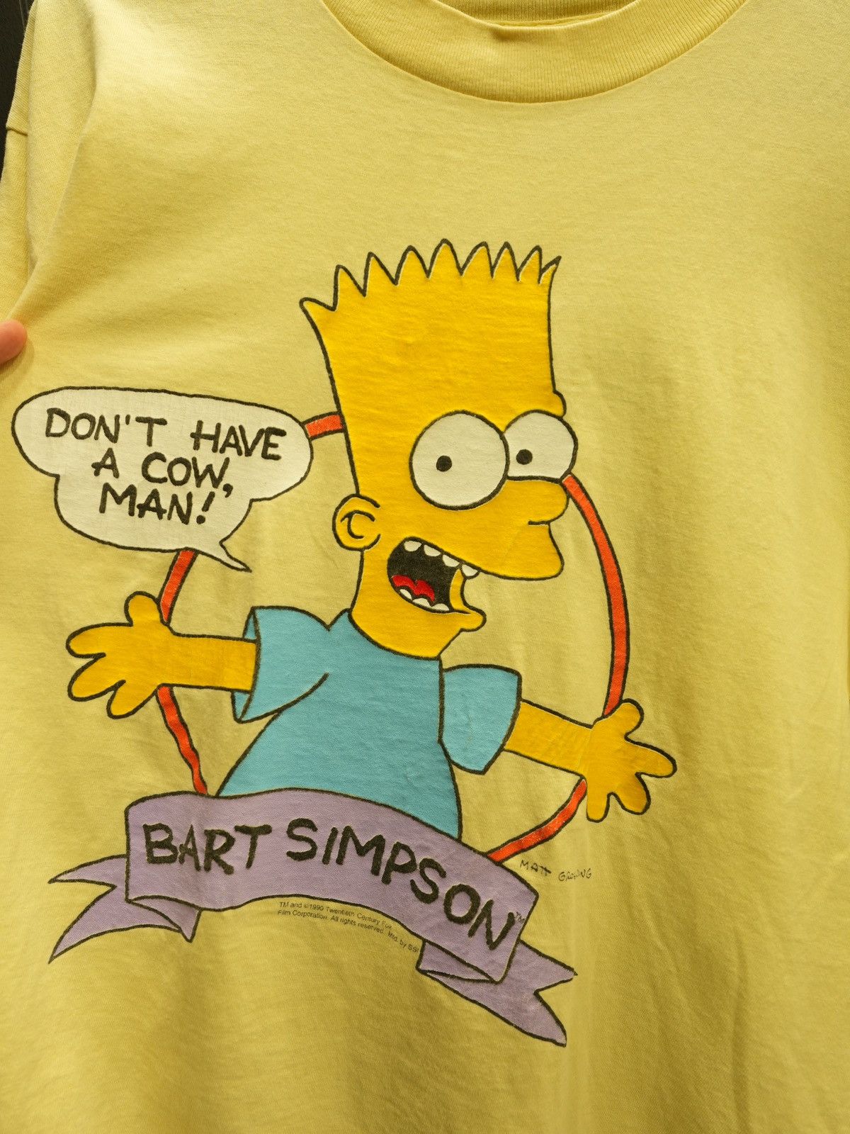 The Simpsons × Vintage Vintage 1990 Bart Simpson Tee Size US XL / EU 56 / 4 - 3 Thumbnail