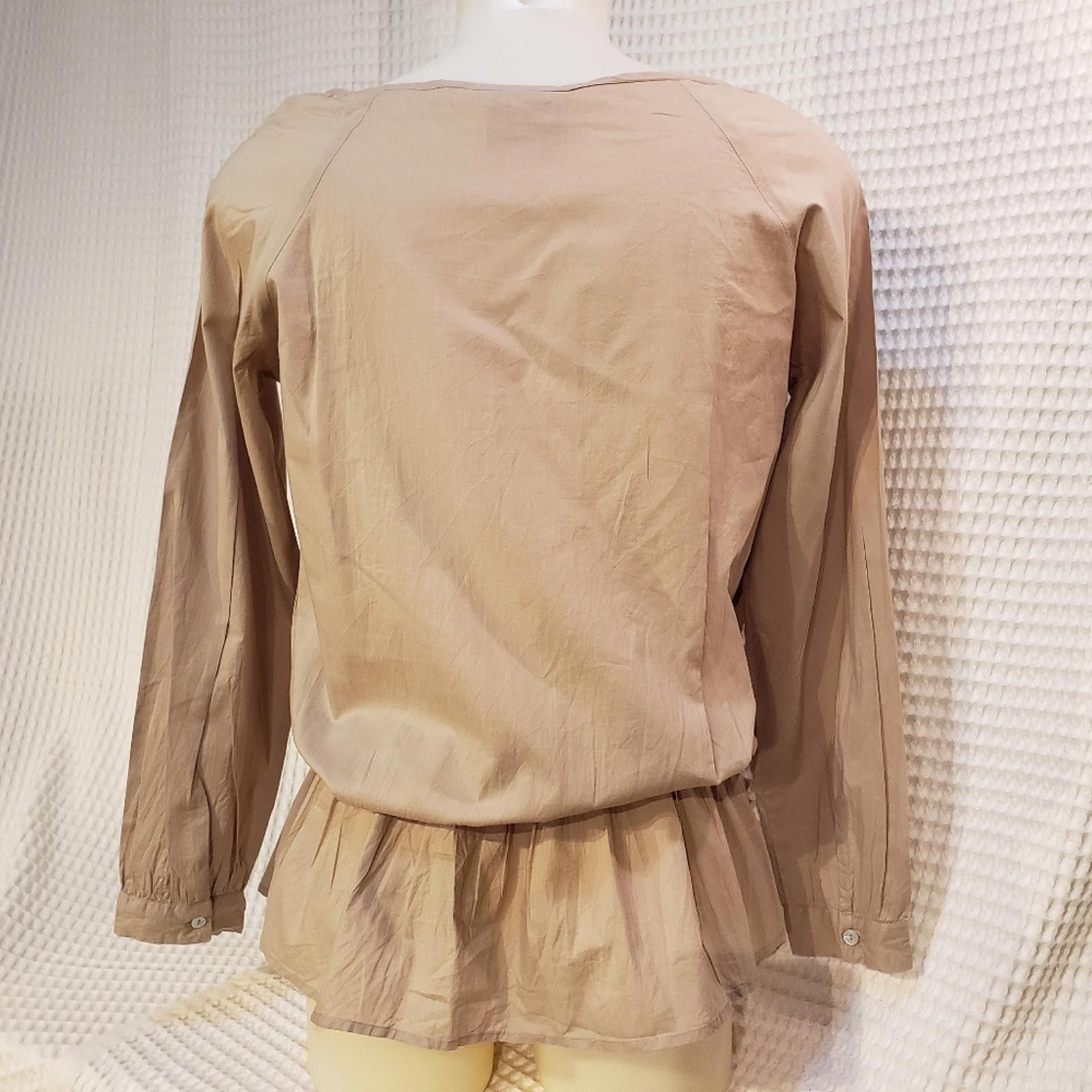 Other Romeo & Juliet Couture -Tan with Sequin Peplum Top Size L / US 10 / IT 46 - 5 Thumbnail